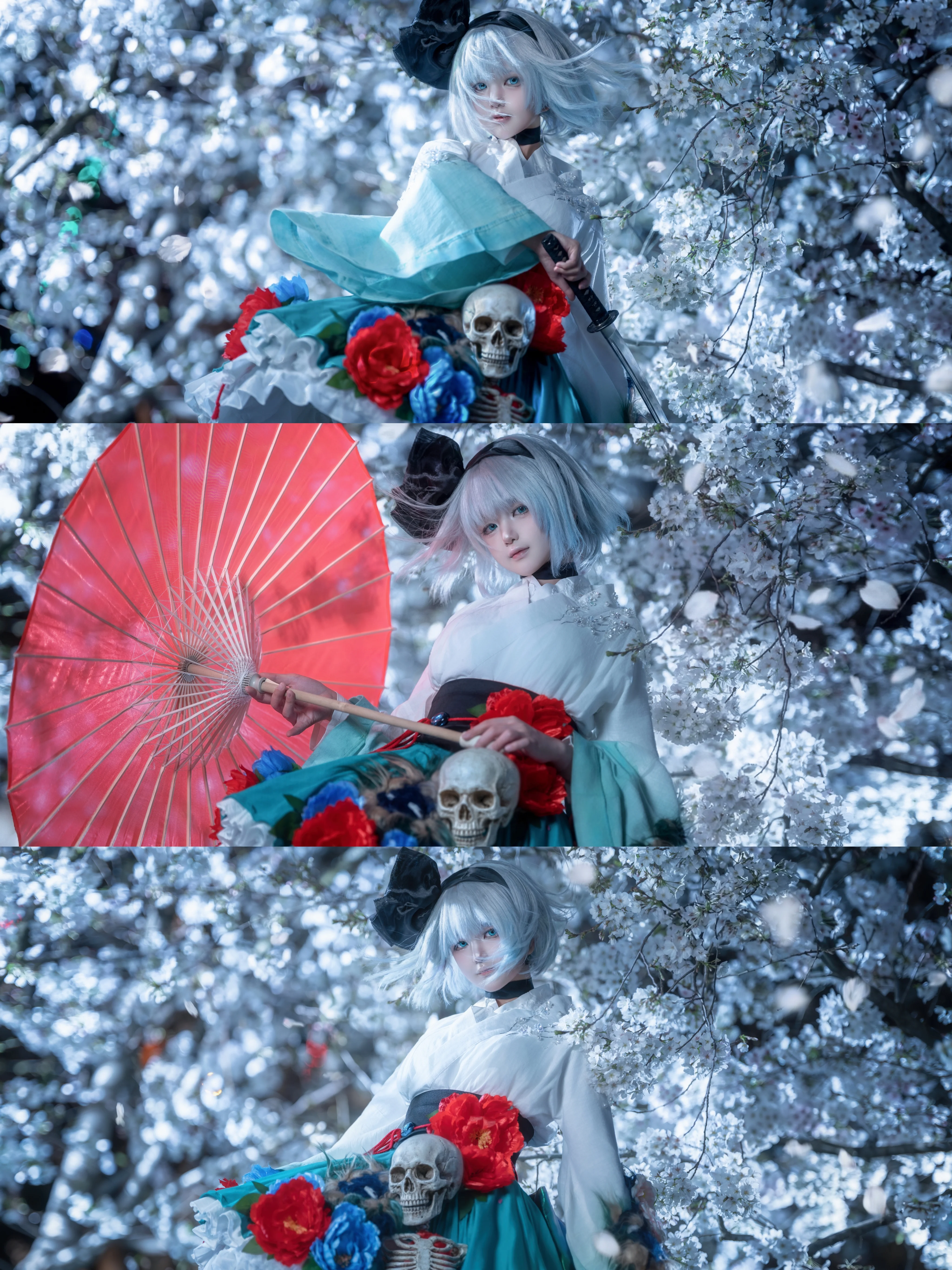 【魂魄妖梦cos】漫花庄园里的夜樱幻境 - 推荐阅读封面