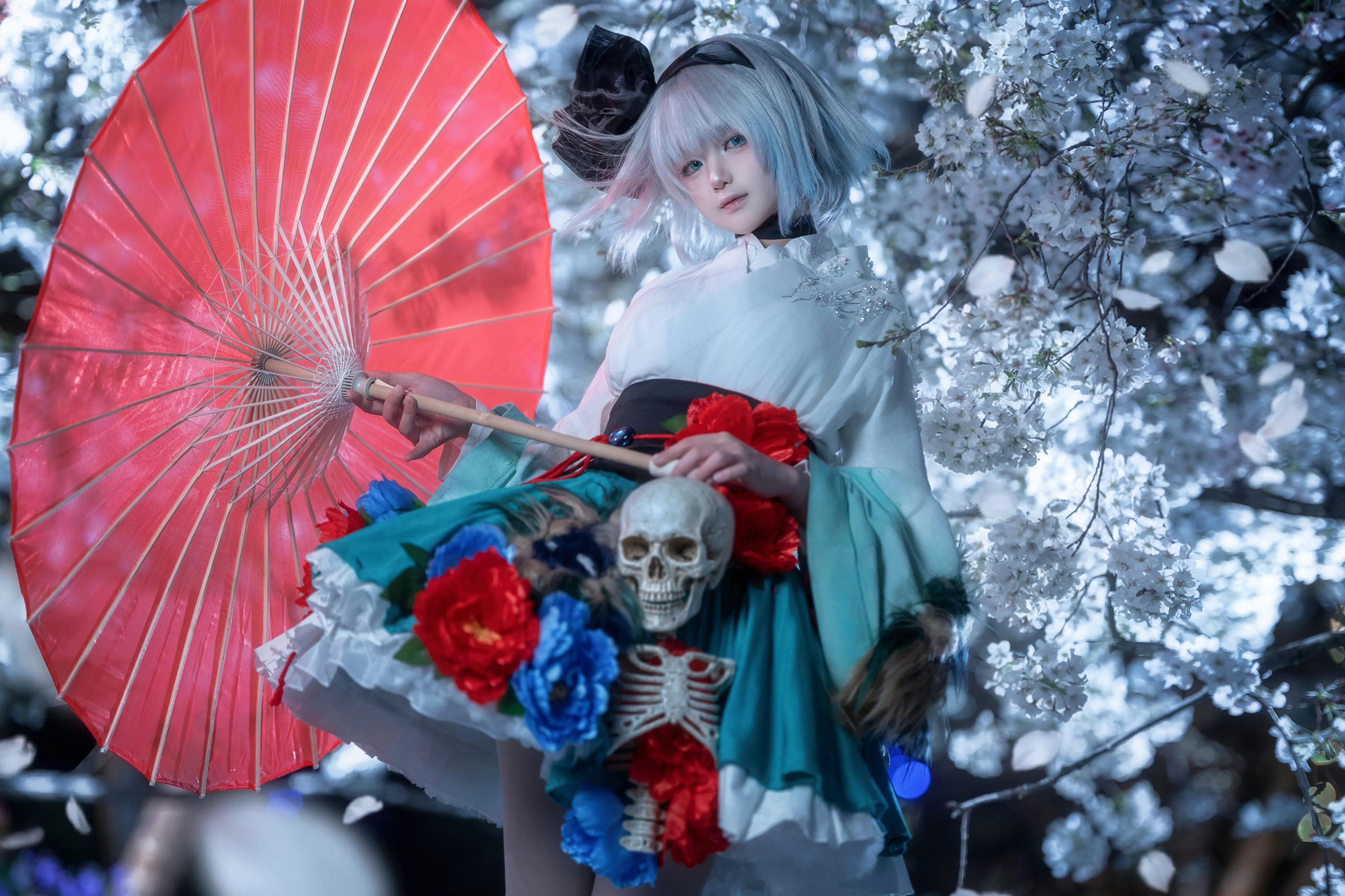 【魂魄妖梦cos】漫花庄园里的夜樱幻境 - 第3张