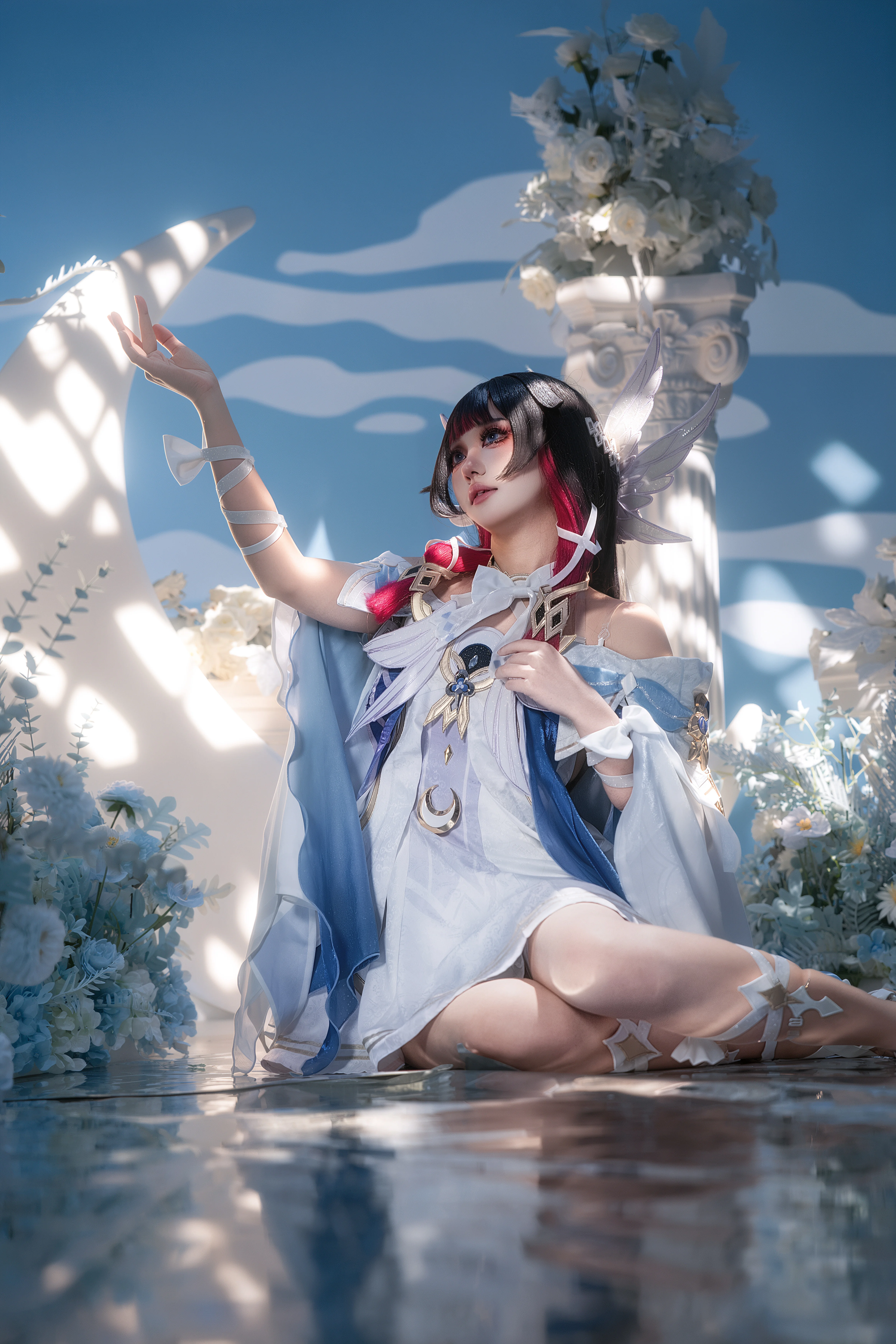 【哥伦比娅cos】原神·空月之歌，月光下的静谧音符 - 第 1 张