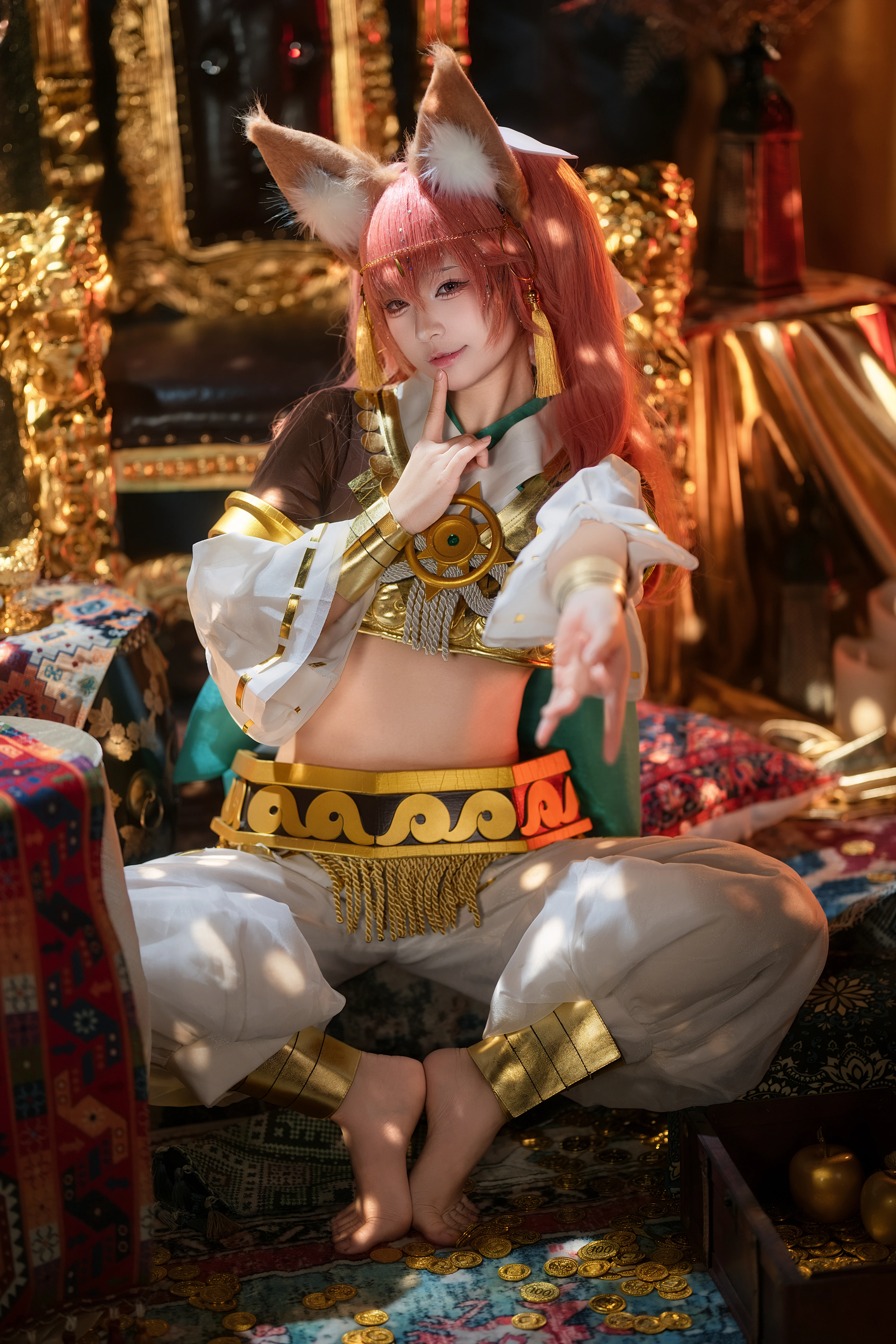 [Tamamo no Mae cosplay] A Magnificent Throne and Dreamy Golden Light Spots - Image 4