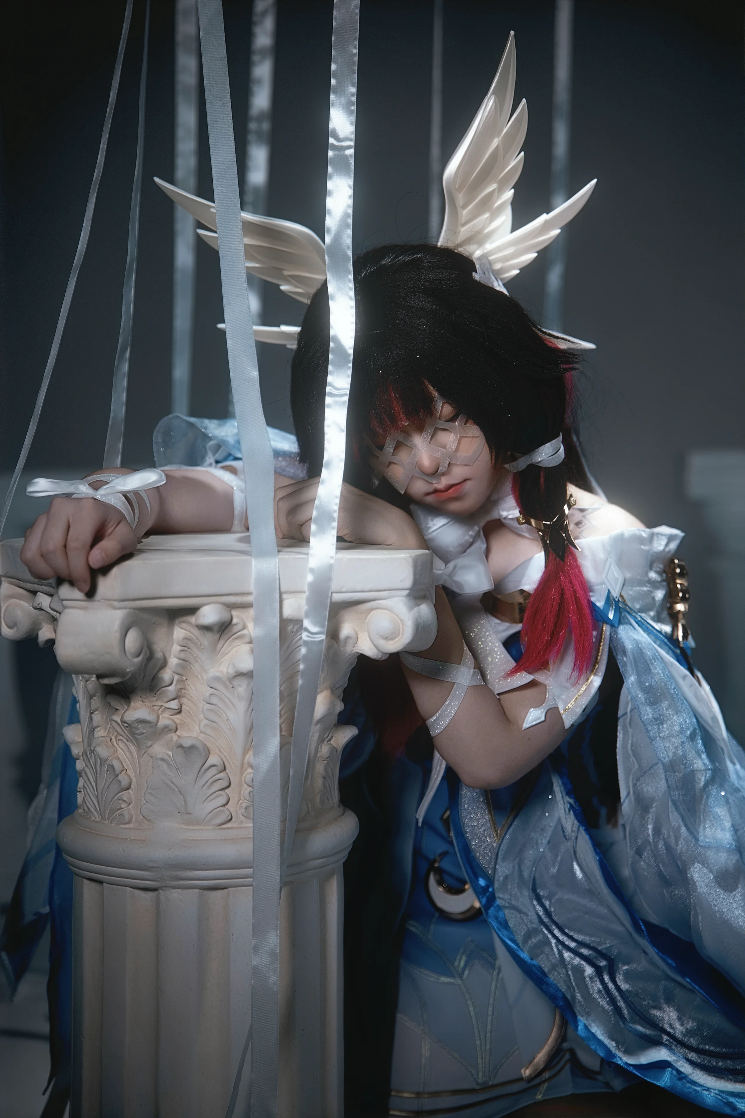 【哥伦比娅cos】少女的月色，静谧中的羽翼