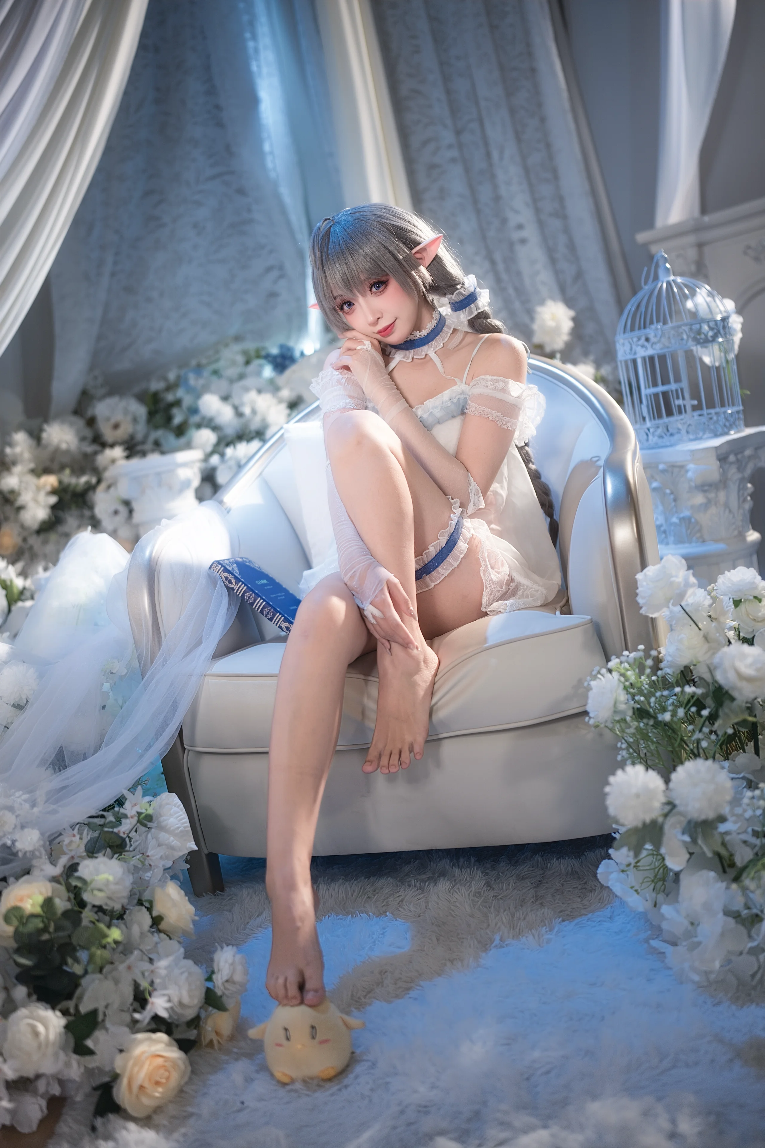 【埃佛森cos】碧藍航線的精靈少女，白紗睡衣的慵懶午後