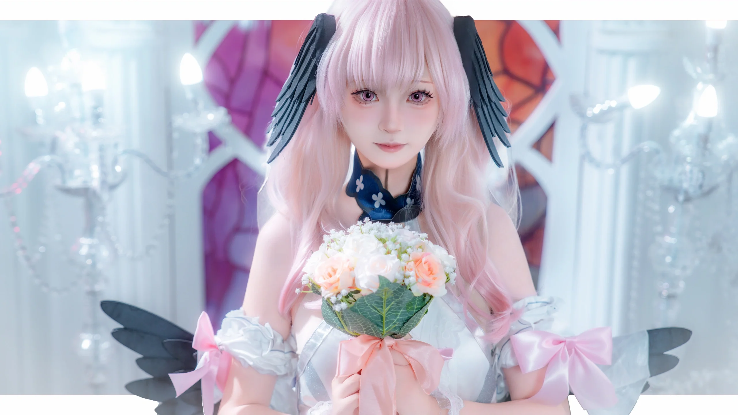 [Shimoe Koharu cosplay] Angel's Vow Under White Roses in Blue Archive - Image 13