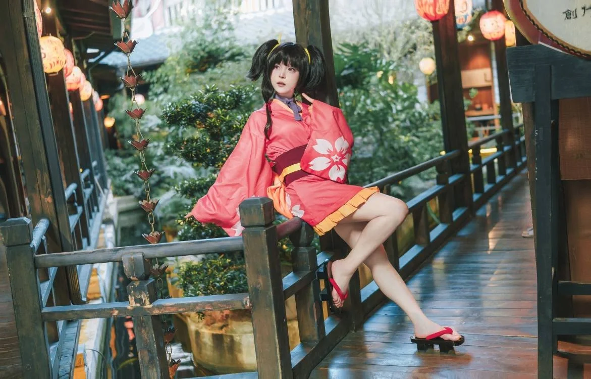 【無名 コスプレ】甲鉄城のカバネリ、和風の夏に佇む穂積 - 2 枚目