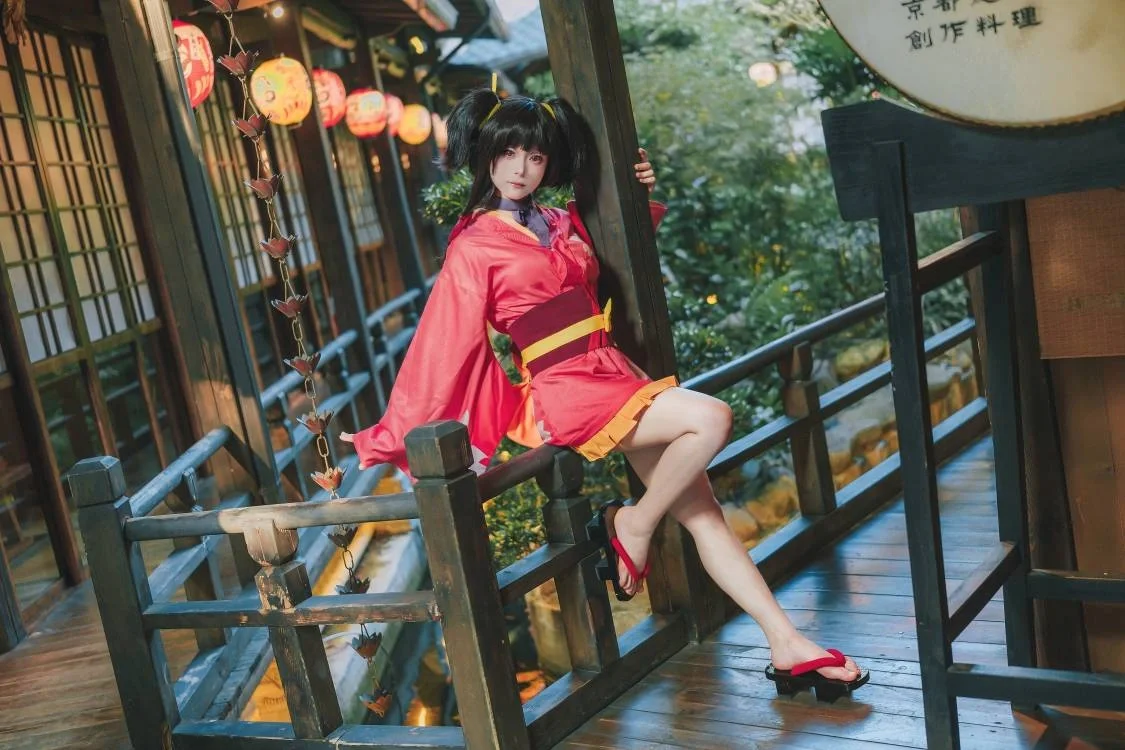 【無名 コスプレ】甲鉄城のカバネリ、和風の夏に佇む穂積 - 4 枚目