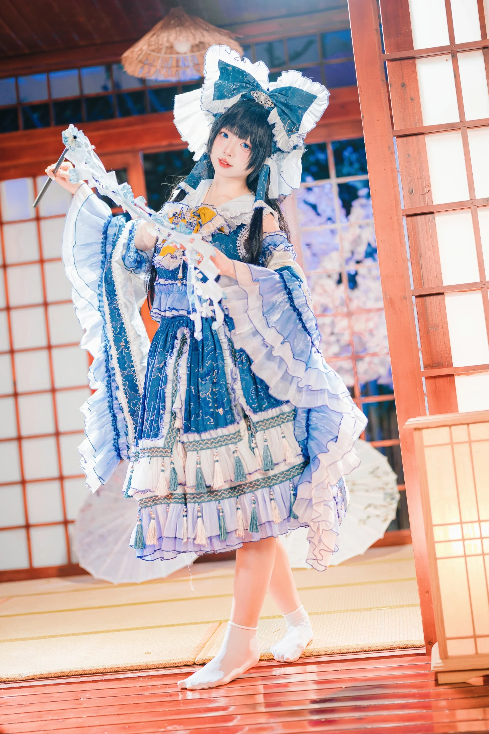 【灵梦cos】在和风空间中捕捉博丽神社的宁静 - 第11张