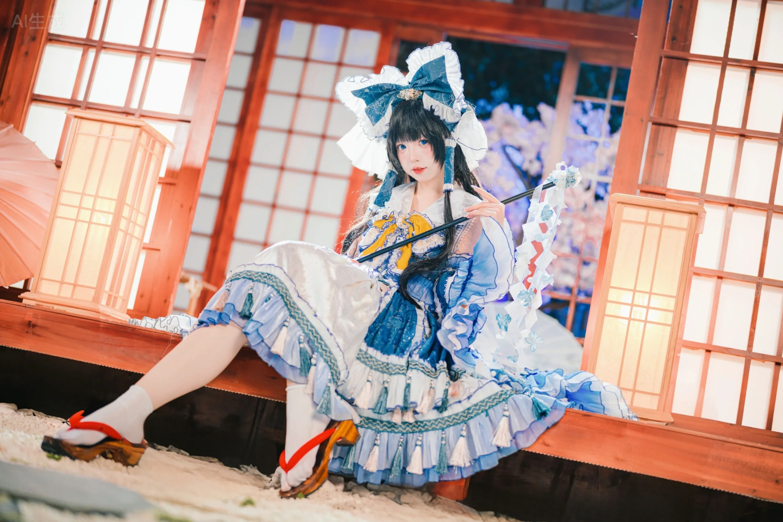 【灵梦cos】在和风空间中捕捉博丽神社的宁静 - 第13张