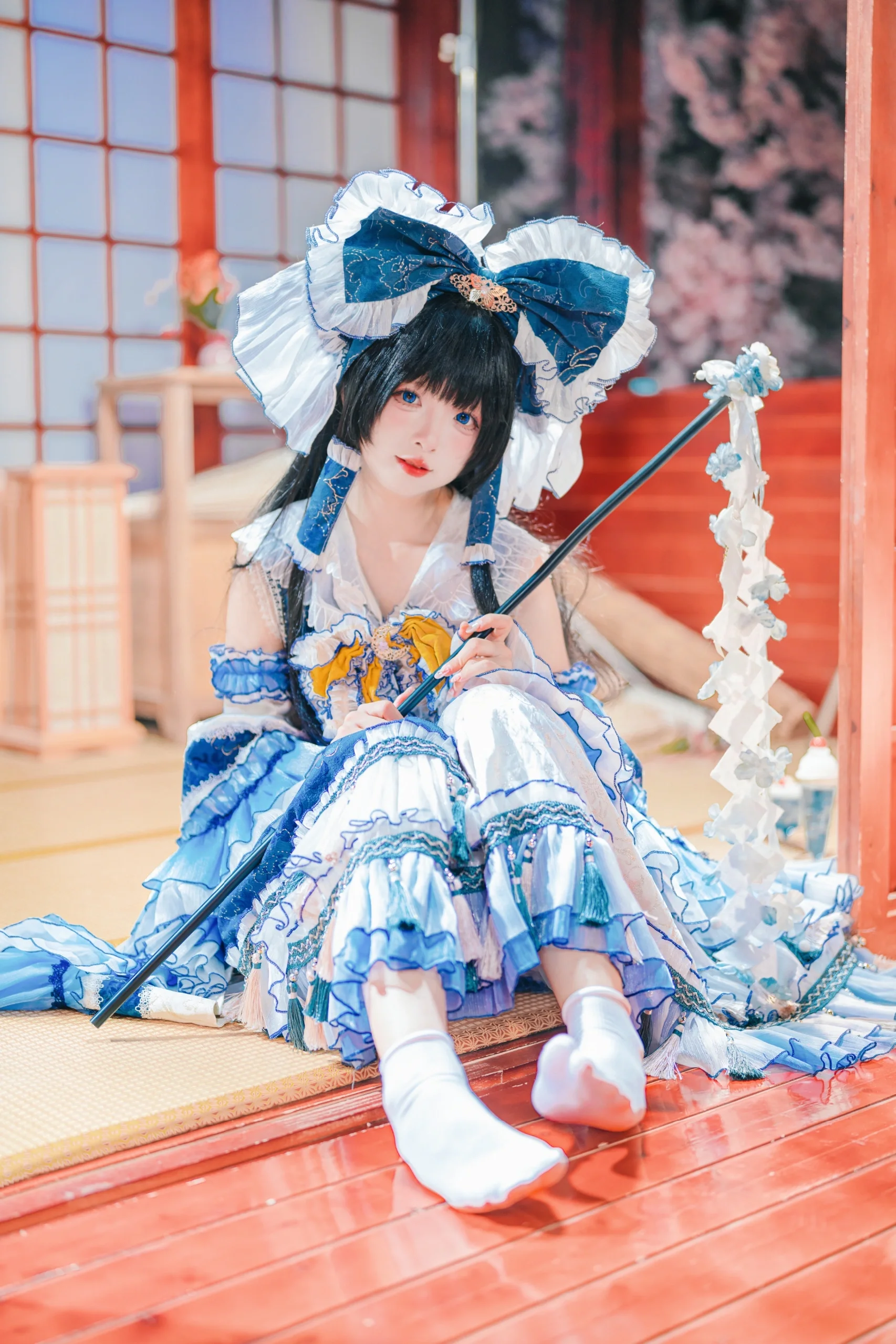 【灵梦cos】在和风空间中捕捉博丽神社的宁静 - 第2张