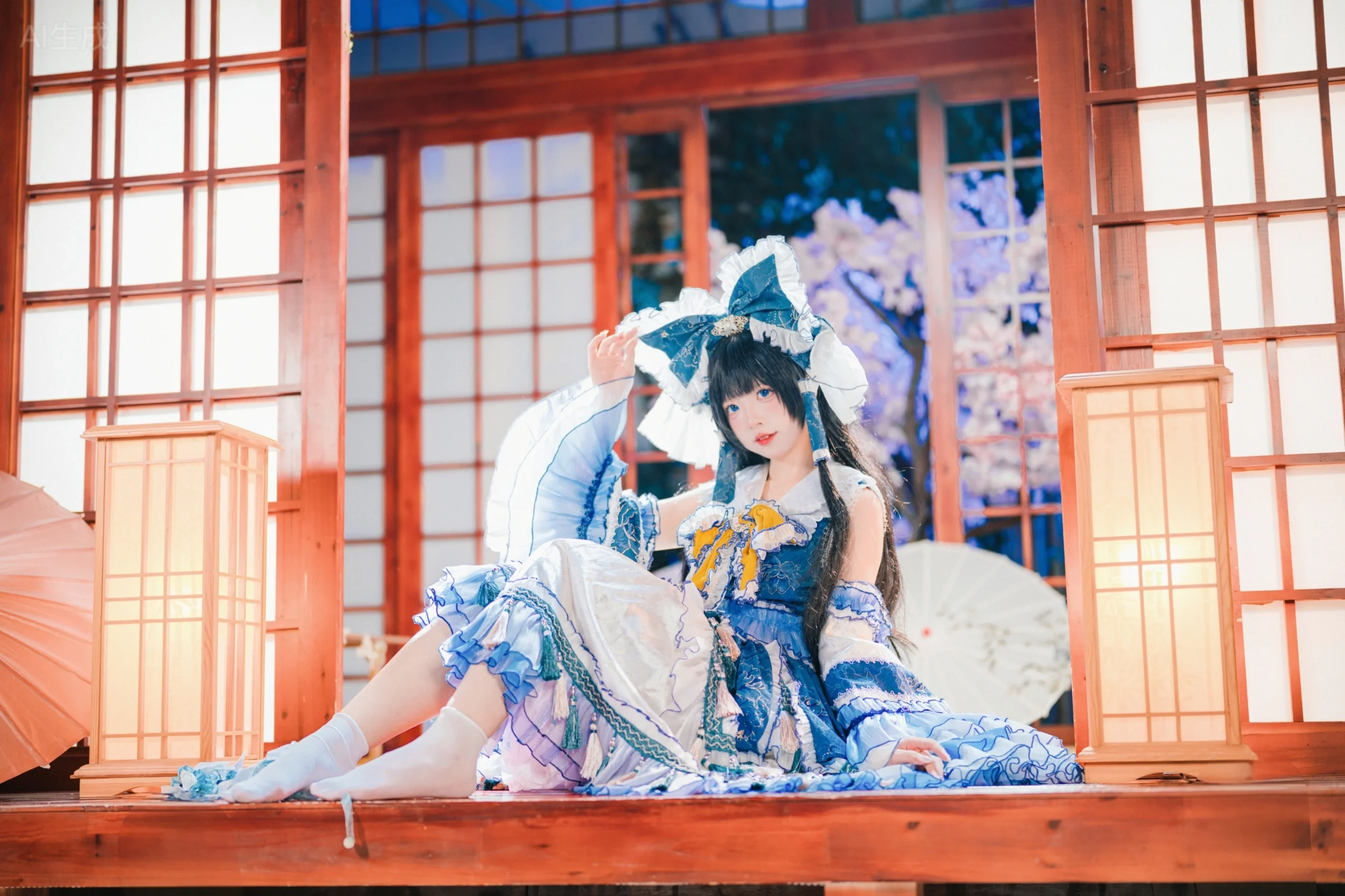 【灵梦cos】在和风空间中捕捉博丽神社的宁静 - 第4张