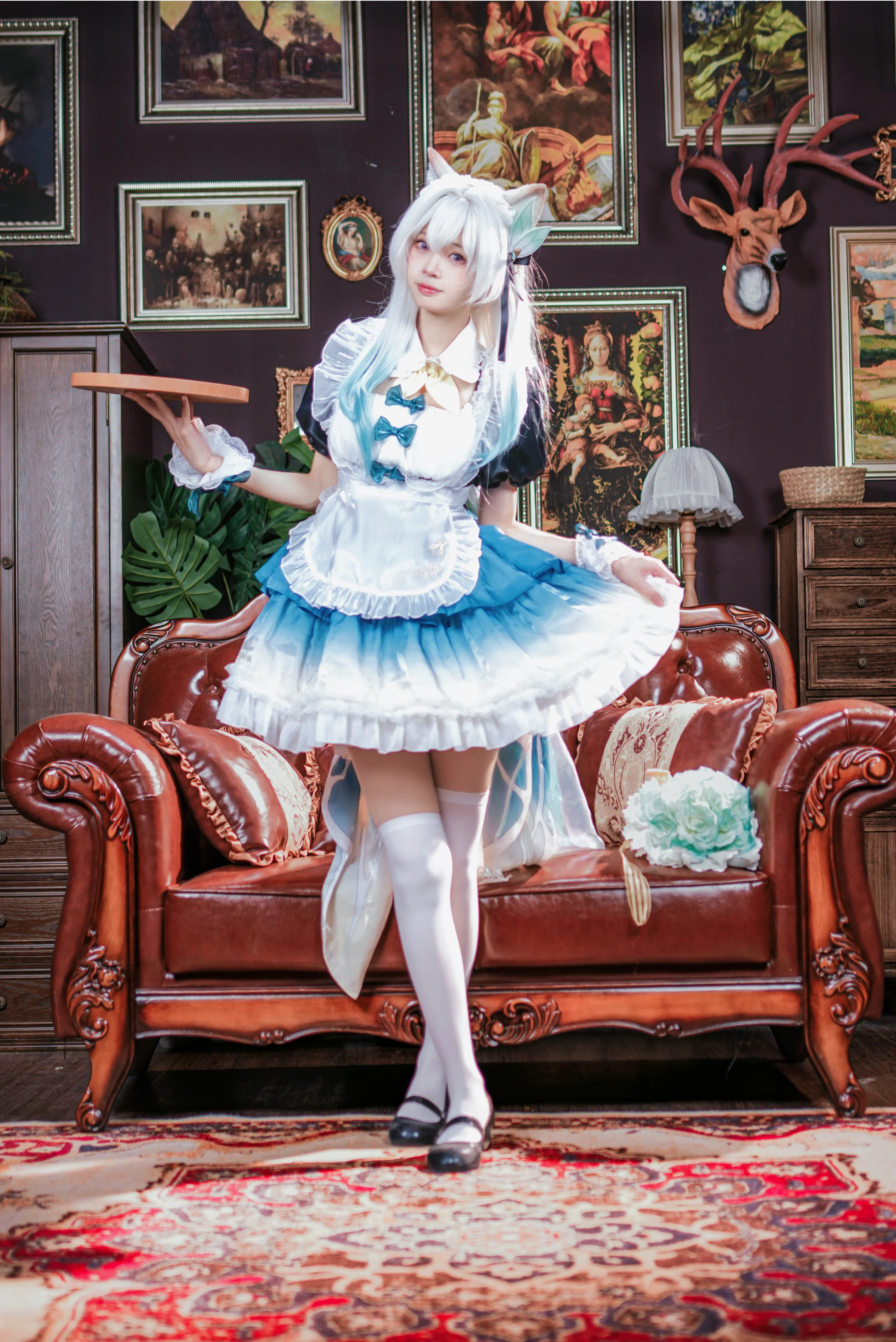 【流萤cos】崩坏星穹铁道中的优雅女仆 - 第4张