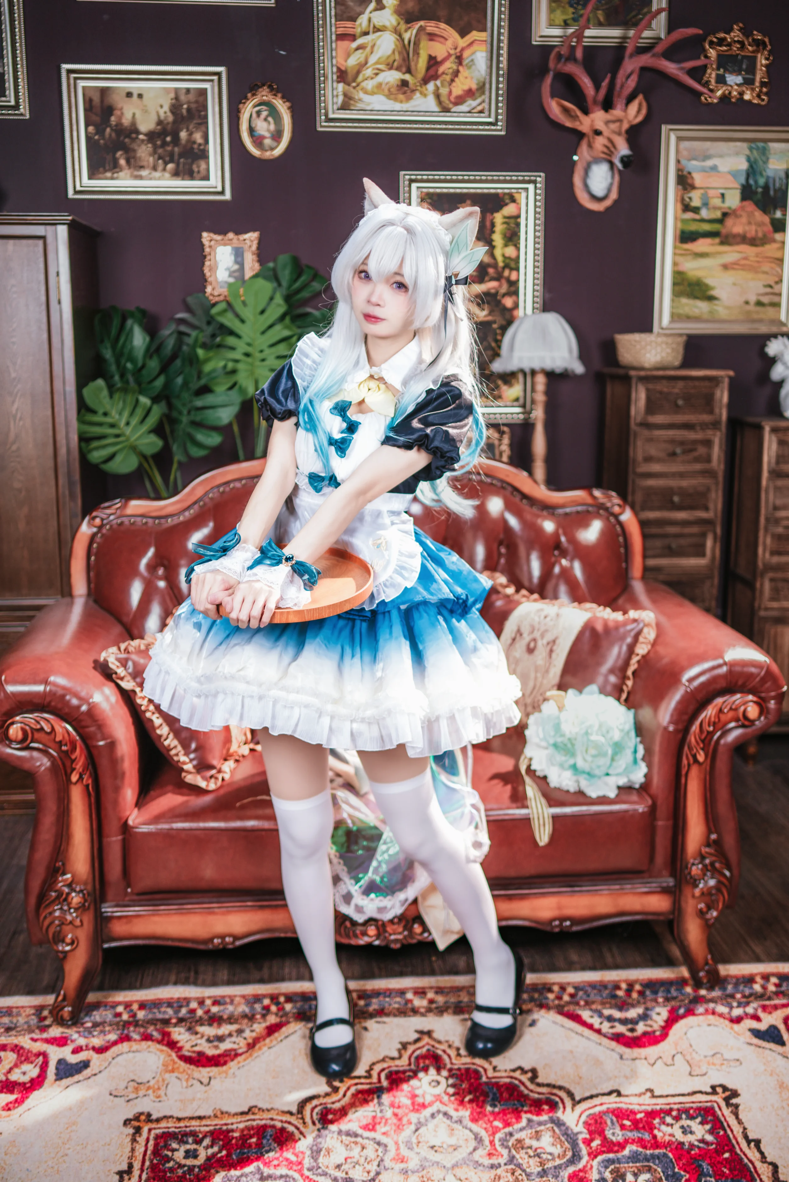 【流萤cos】崩坏星穹铁道中的优雅女仆 - 第5张