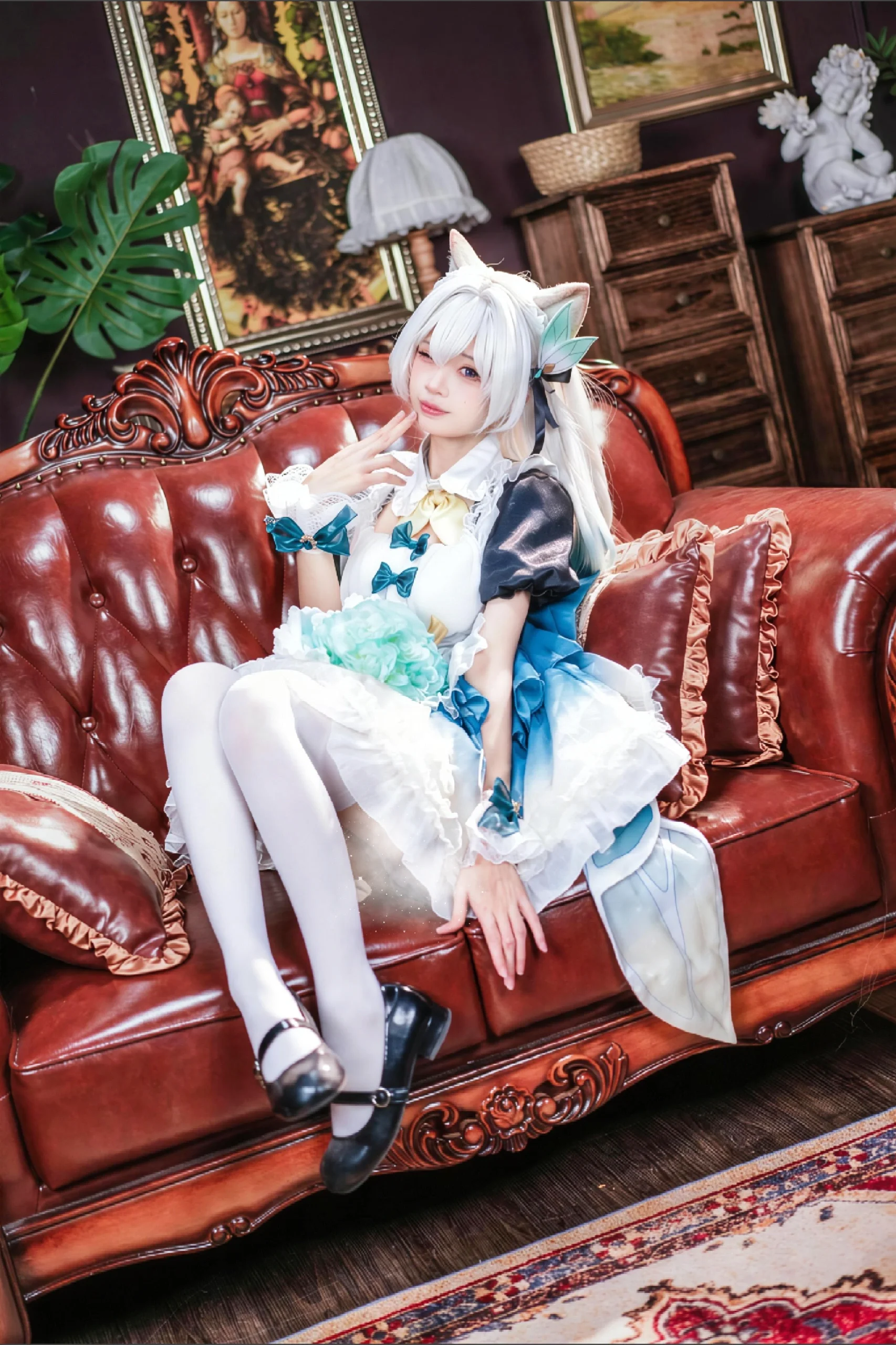 【流萤cos】崩坏星穹铁道中的优雅女仆 - 第6张