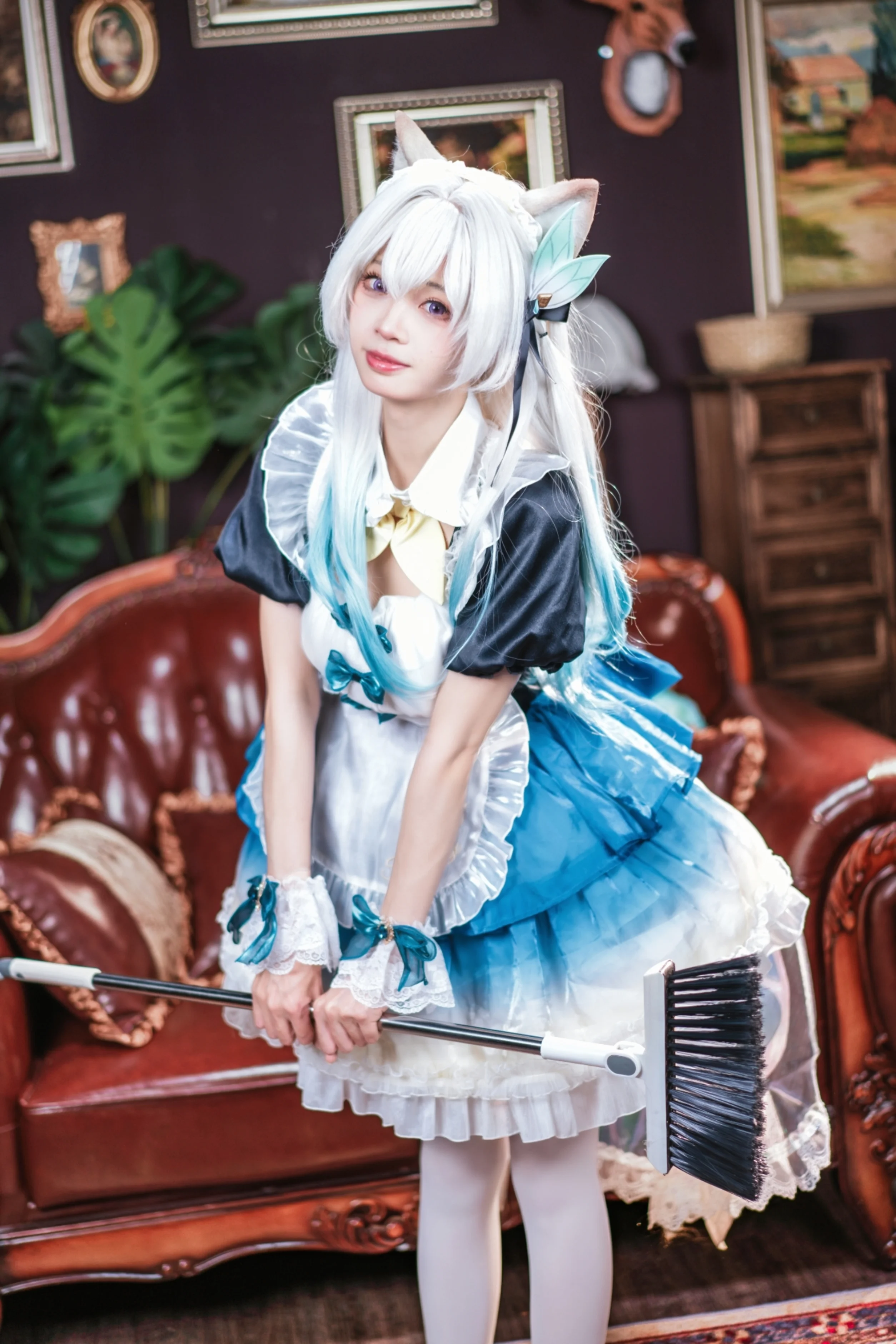 【流萤cos】崩坏星穹铁道中的优雅女仆 - 第9张
