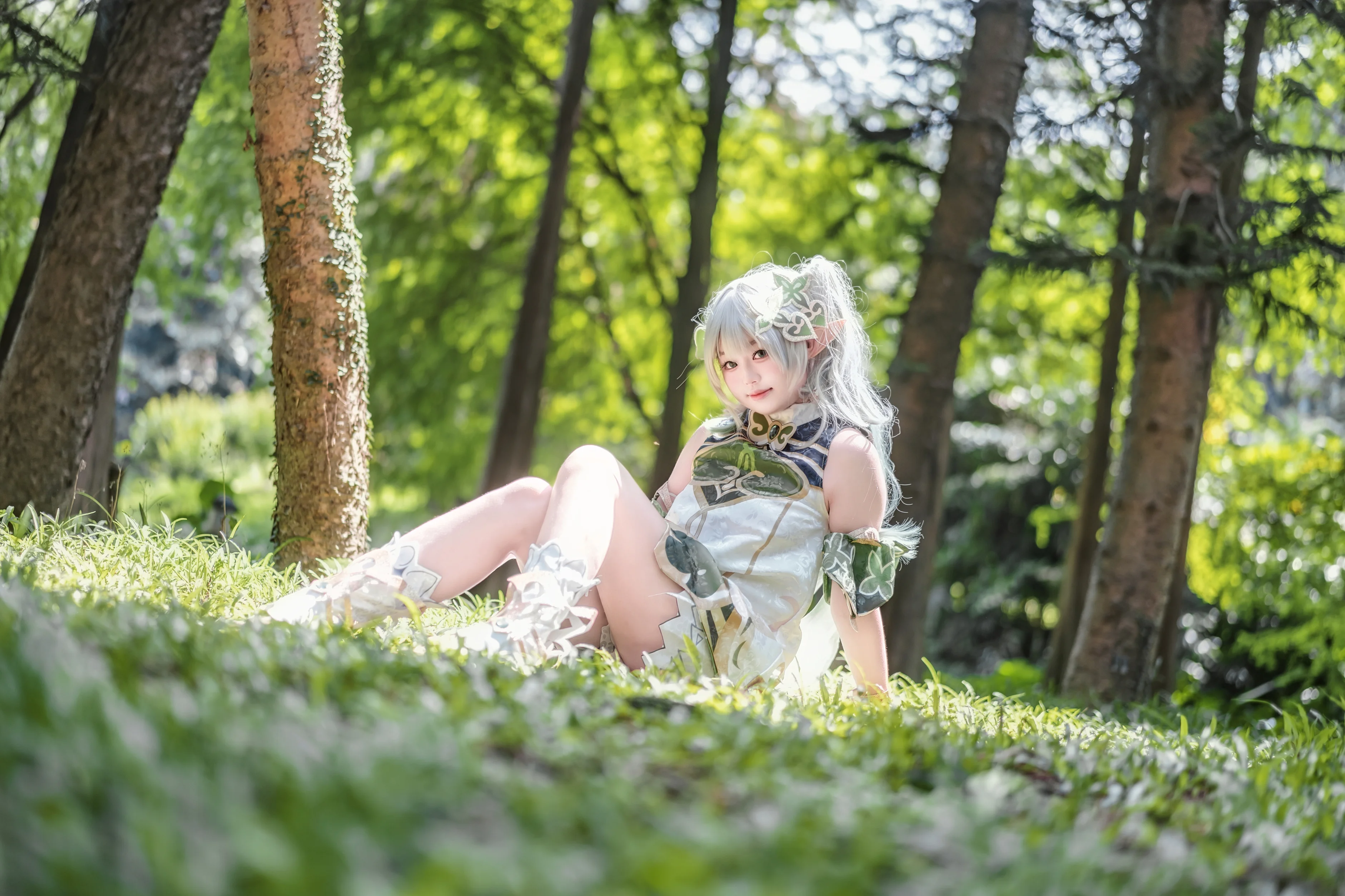 【納西妲cos】林間的小草神，願智慧與綠意常伴 - 第 4 張
