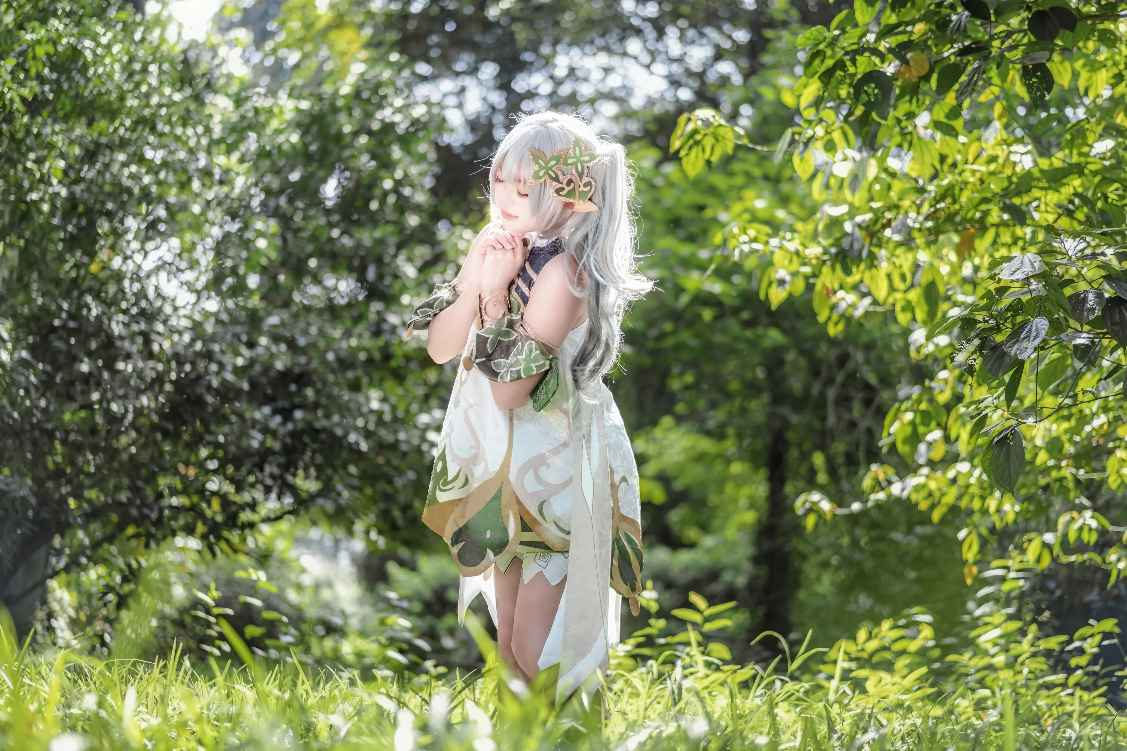 【納西妲cos】林間的小草神，願智慧與綠意常伴