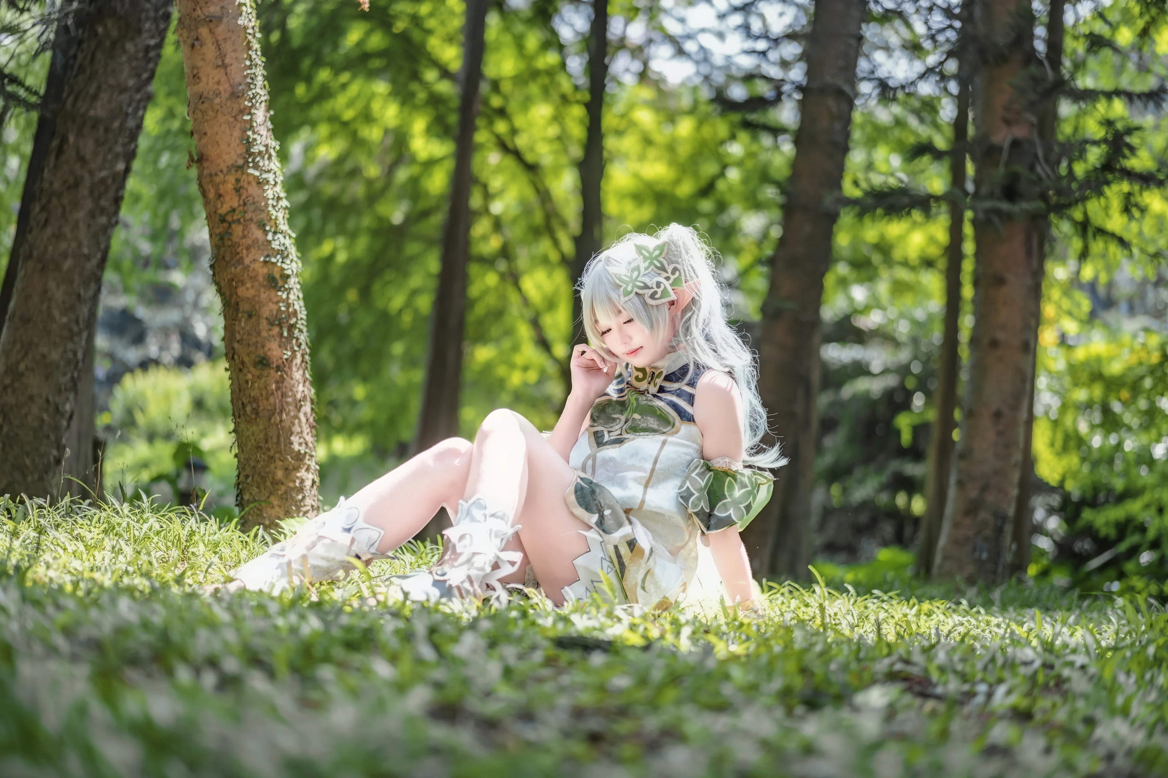 【納西妲cos】林間的小草神，願智慧與綠意常伴 - 第 8 張
