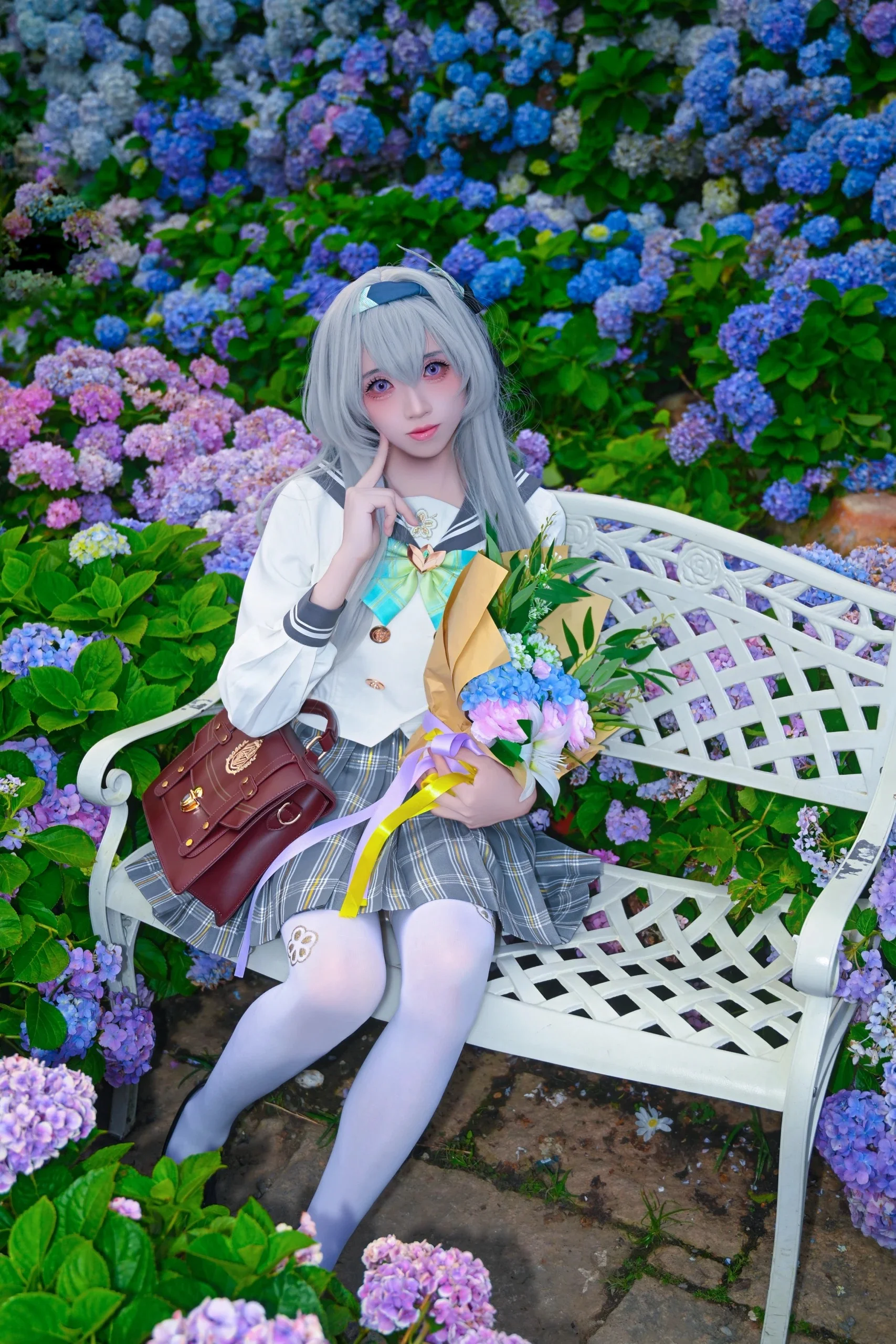 【流萤cos】在绣球花海中，捕捉春日来信的温柔 - 第7张