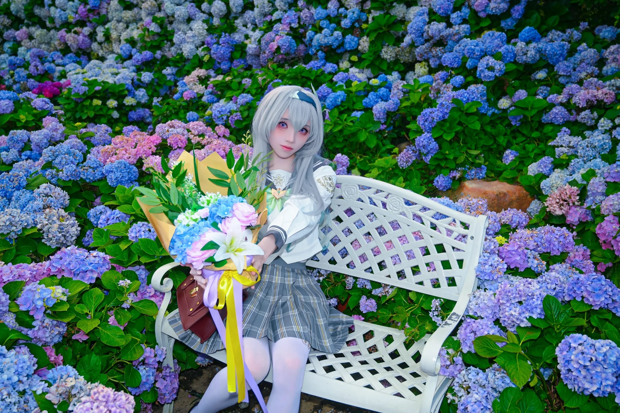 【流萤cos】在绣球花海中，捕捉春日来信的温柔 - 第8张