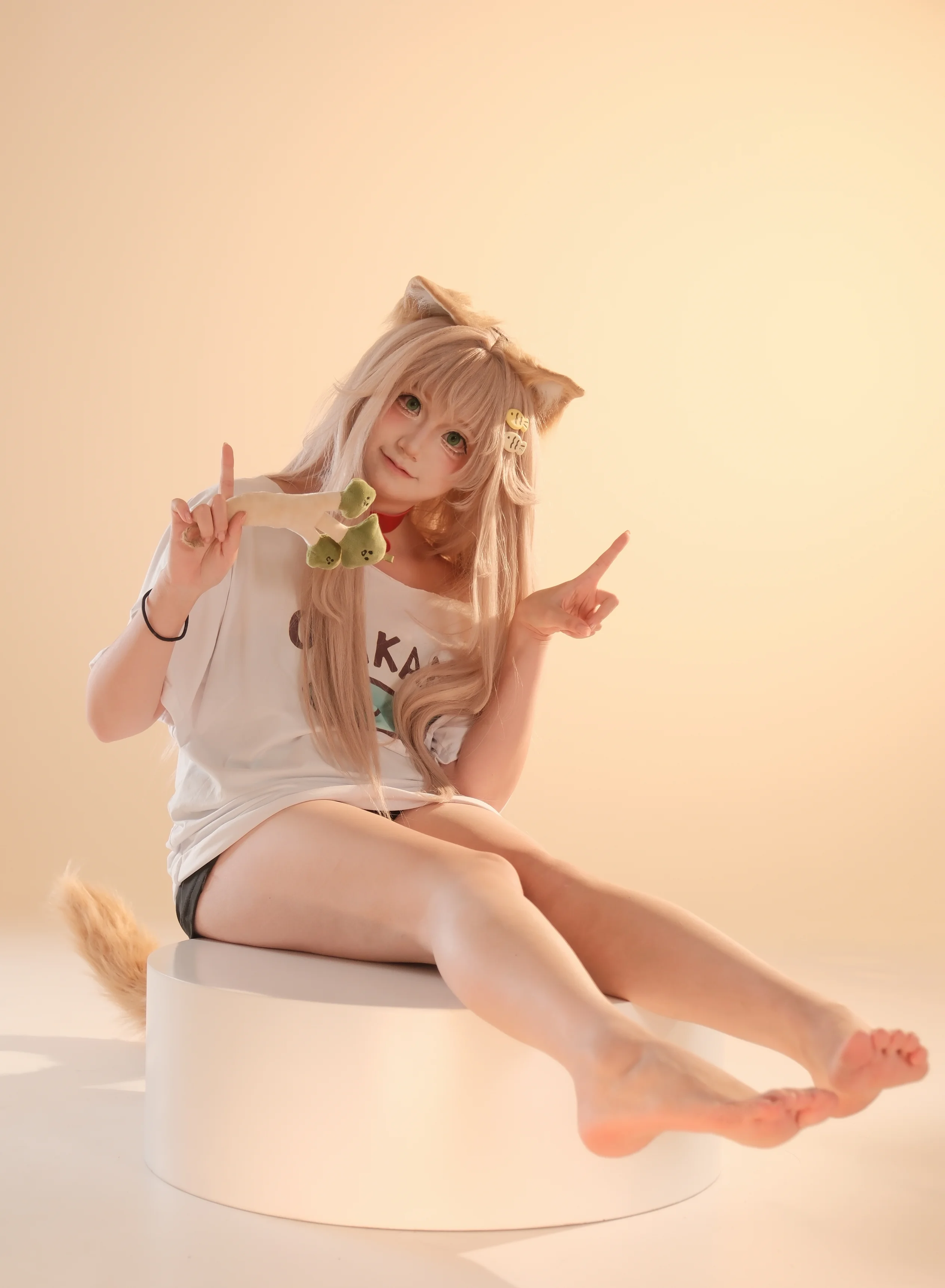 【黄豆粉cos】治愈系猫娘的慵懒日常