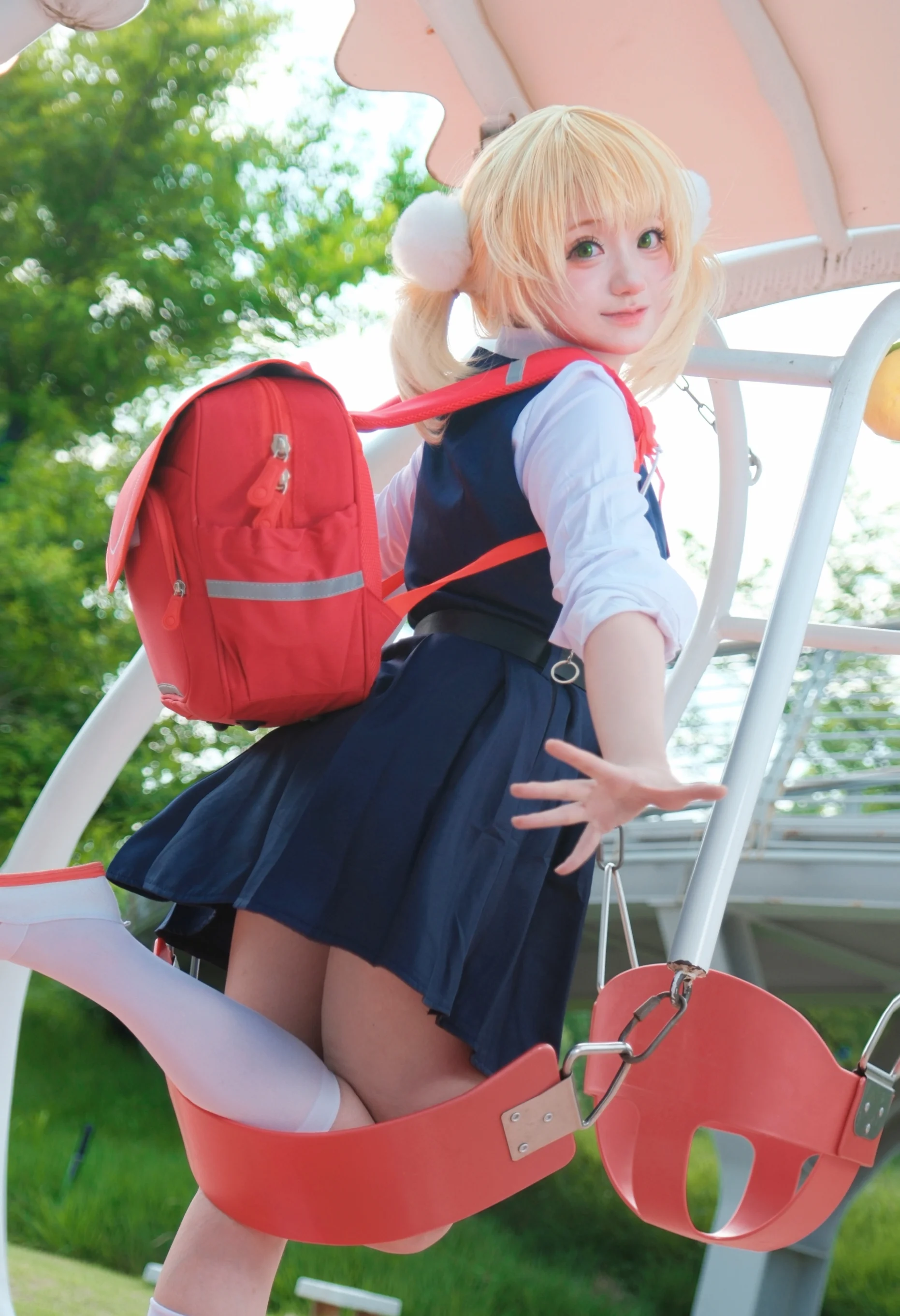 【時雨羽衣cos】鞦韆上的輕鬆時刻 - 第 2 張