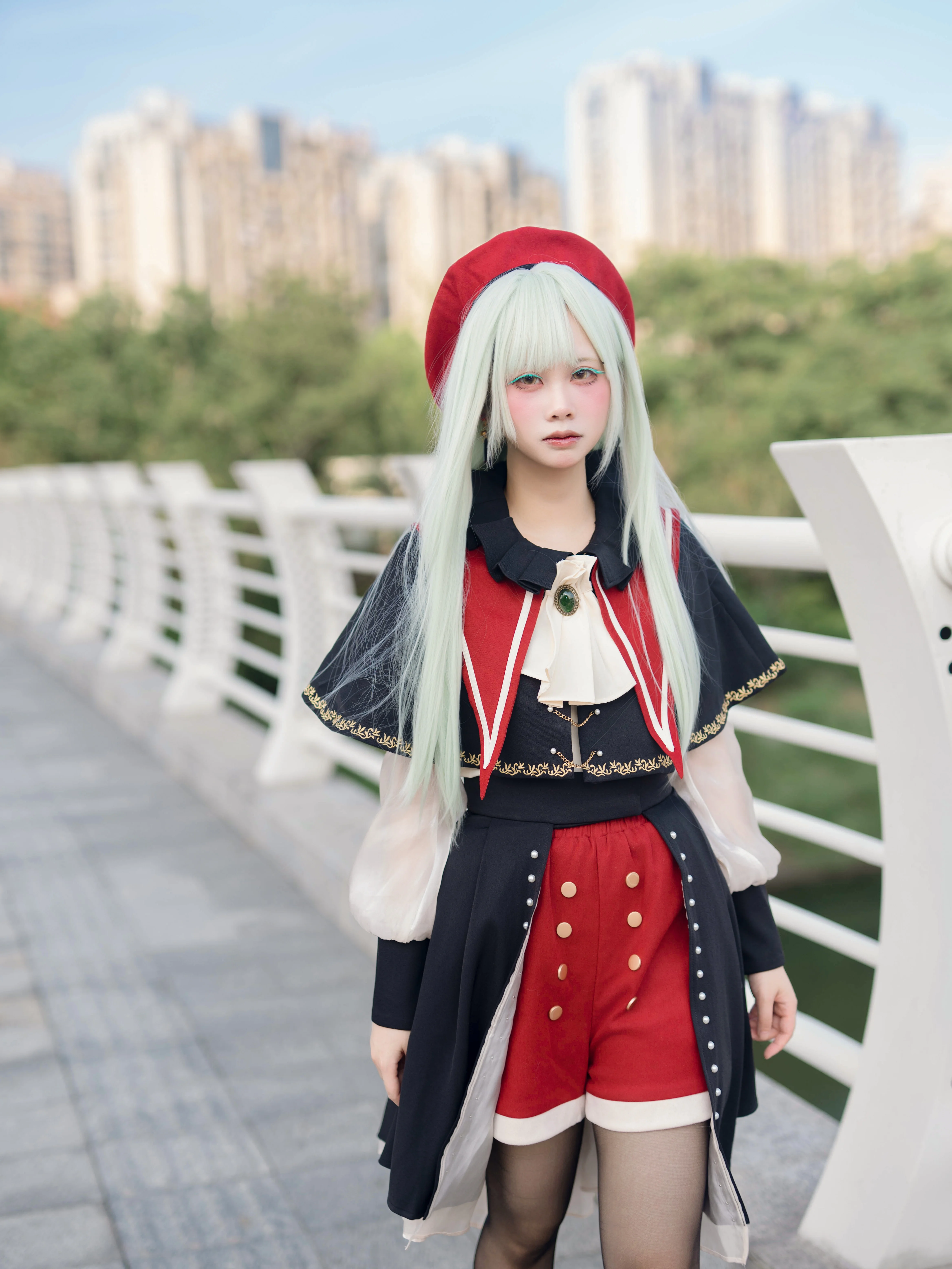 【若葉睦コスプレ】Ave Mujicaの舞台、祥睦橋での次元を超えた邂逅 - 6 枚目