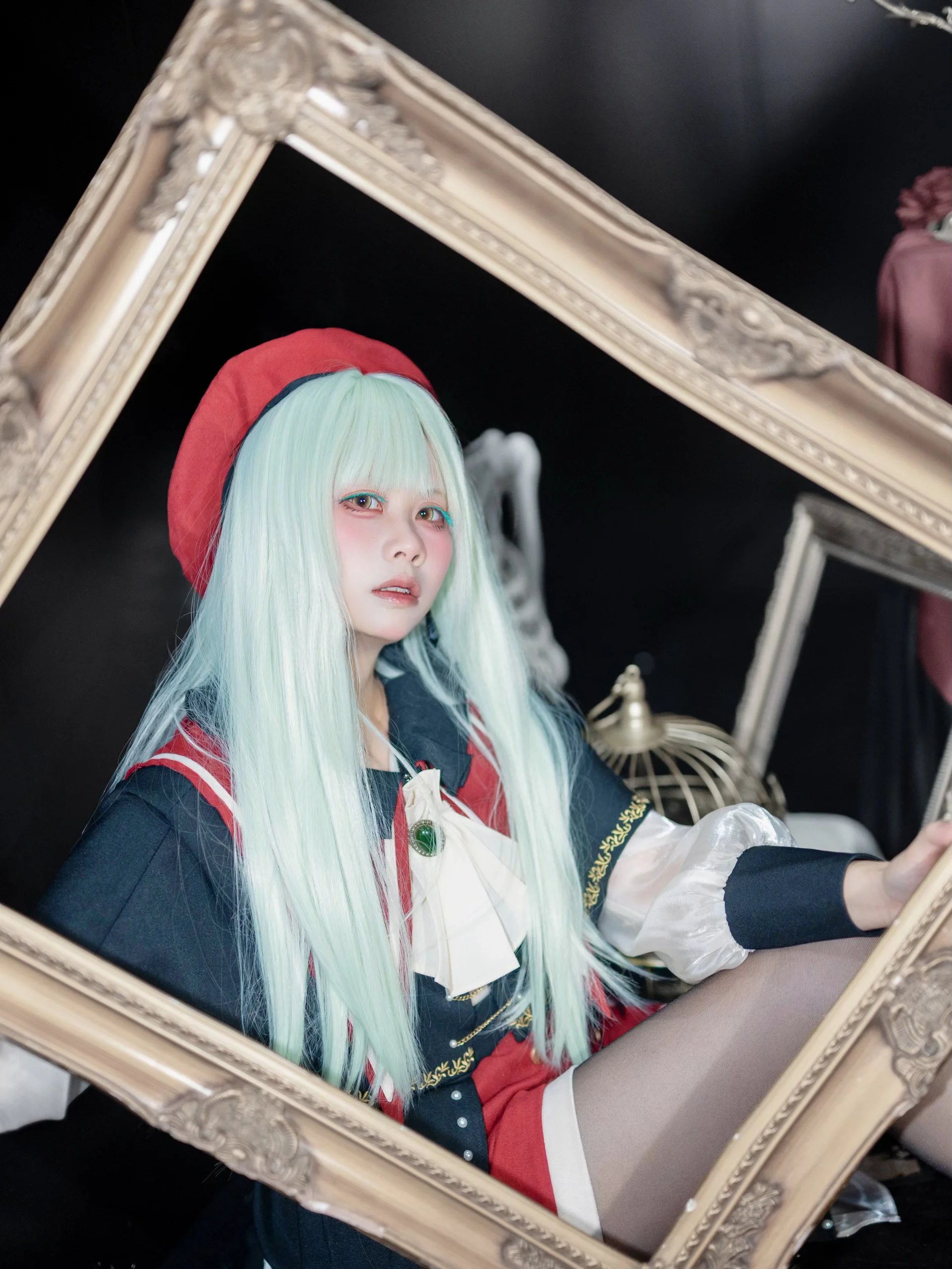 【若葉睦cos】Mortis時間到，拍了一組頌樂人偶的劇照感大片
