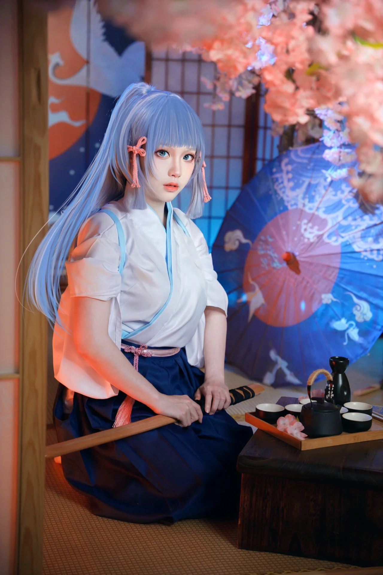 【神里绫华cos】剑道服白鹭公主的帅气瞬间 - 第 3 张