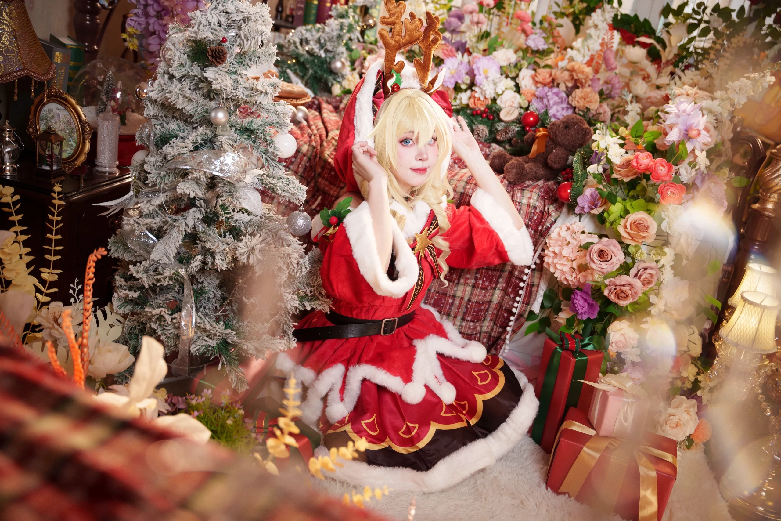 【芭芭拉cos】原神蒙德城的治癒之光，聖誕限定版存貨 - 第 2 張