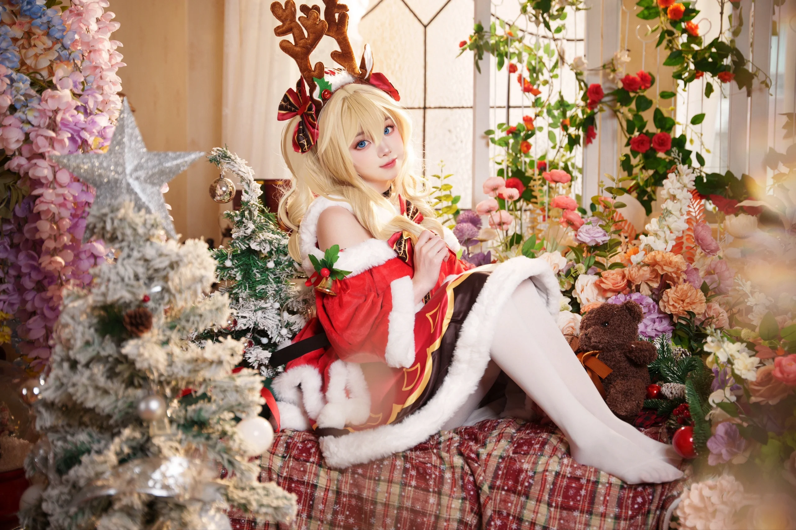 【芭芭拉cos】原神蒙德城的治癒之光，聖誕限定版存貨 - 第 3 張