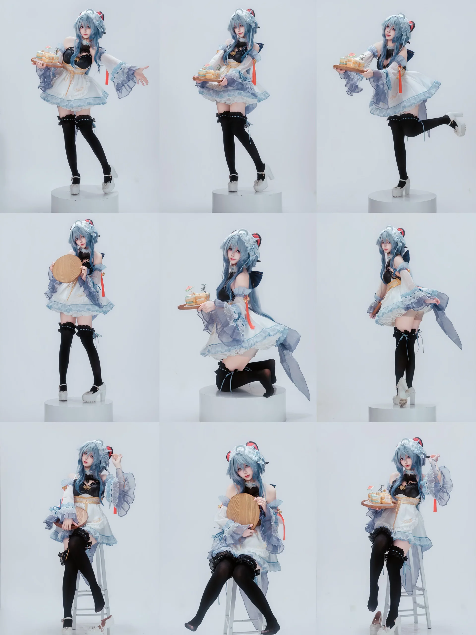【甘雨cos】原神里的可爱女仆动作指南