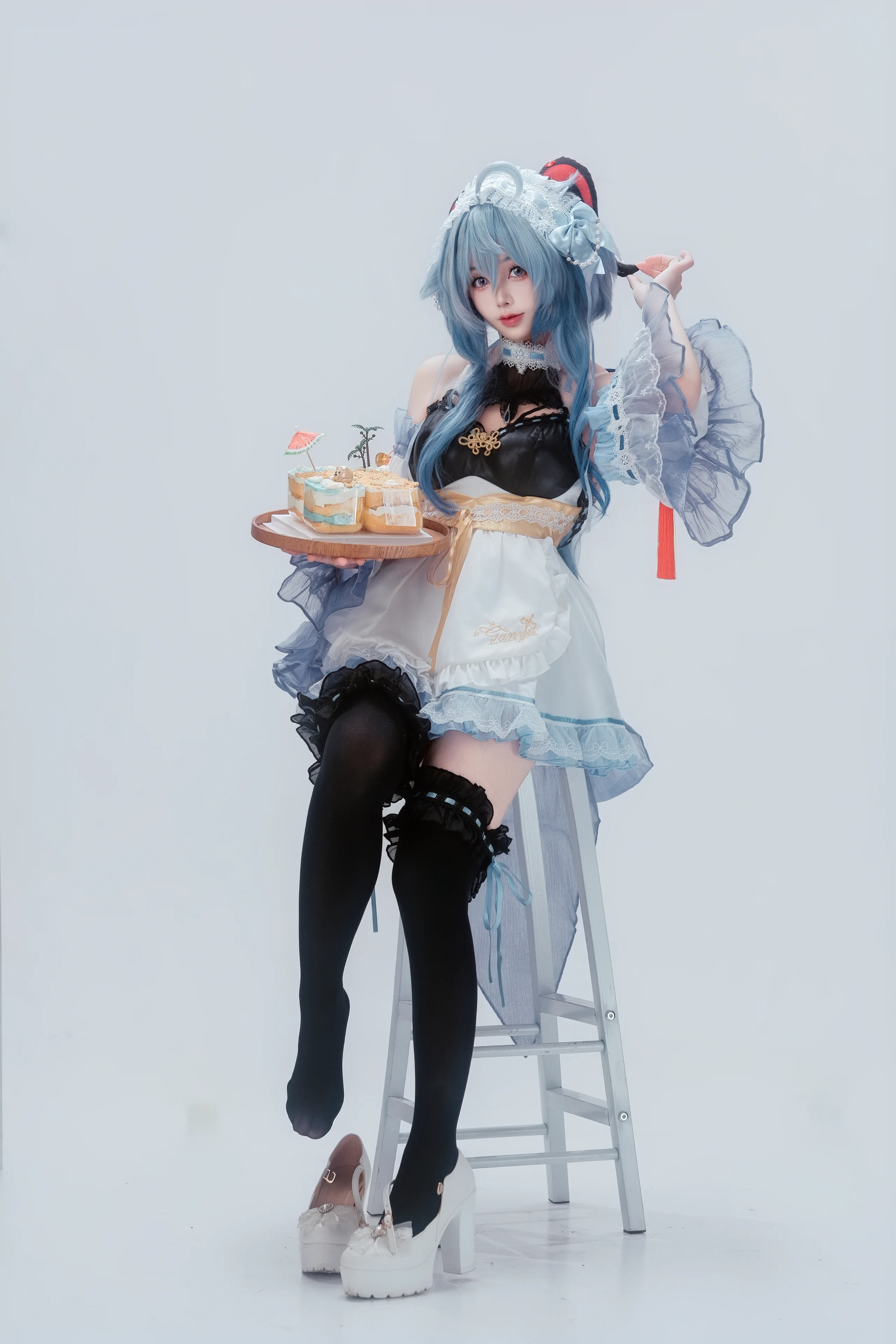 【甘雨cos】原神里的可爱女仆动作指南 - 第 10 张