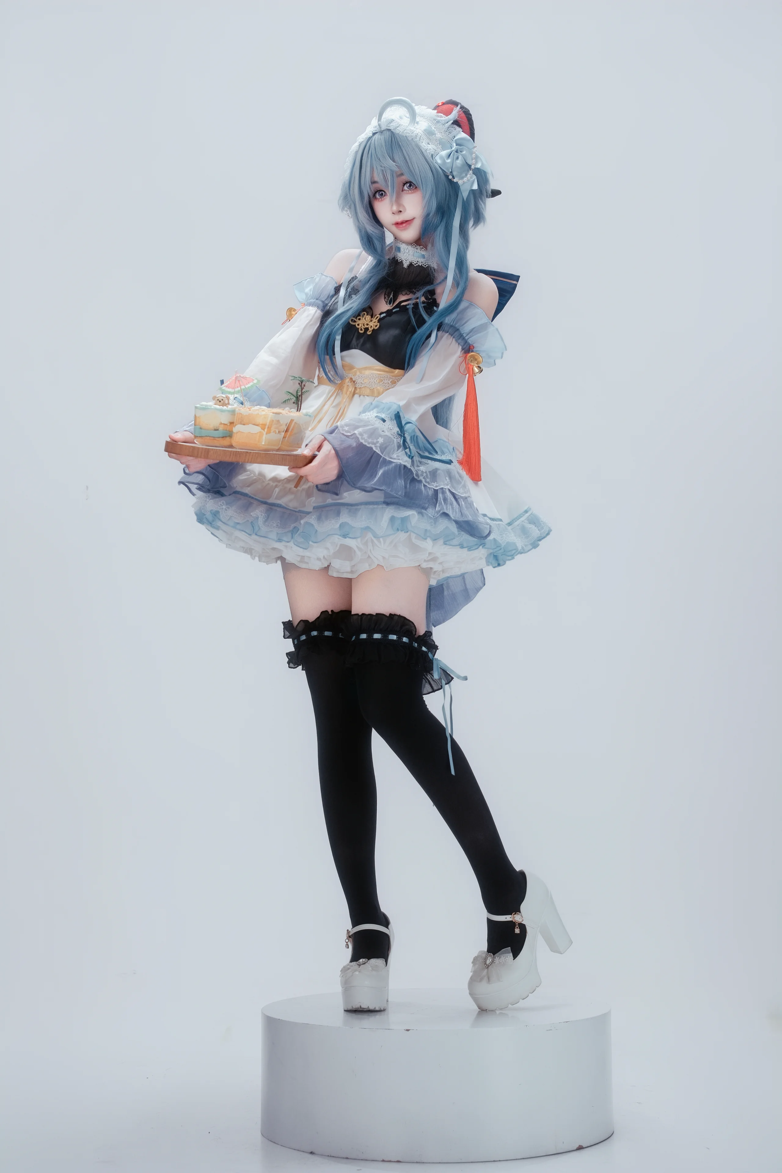 【甘雨cos】原神里的可爱女仆动作指南 - 第 3 张