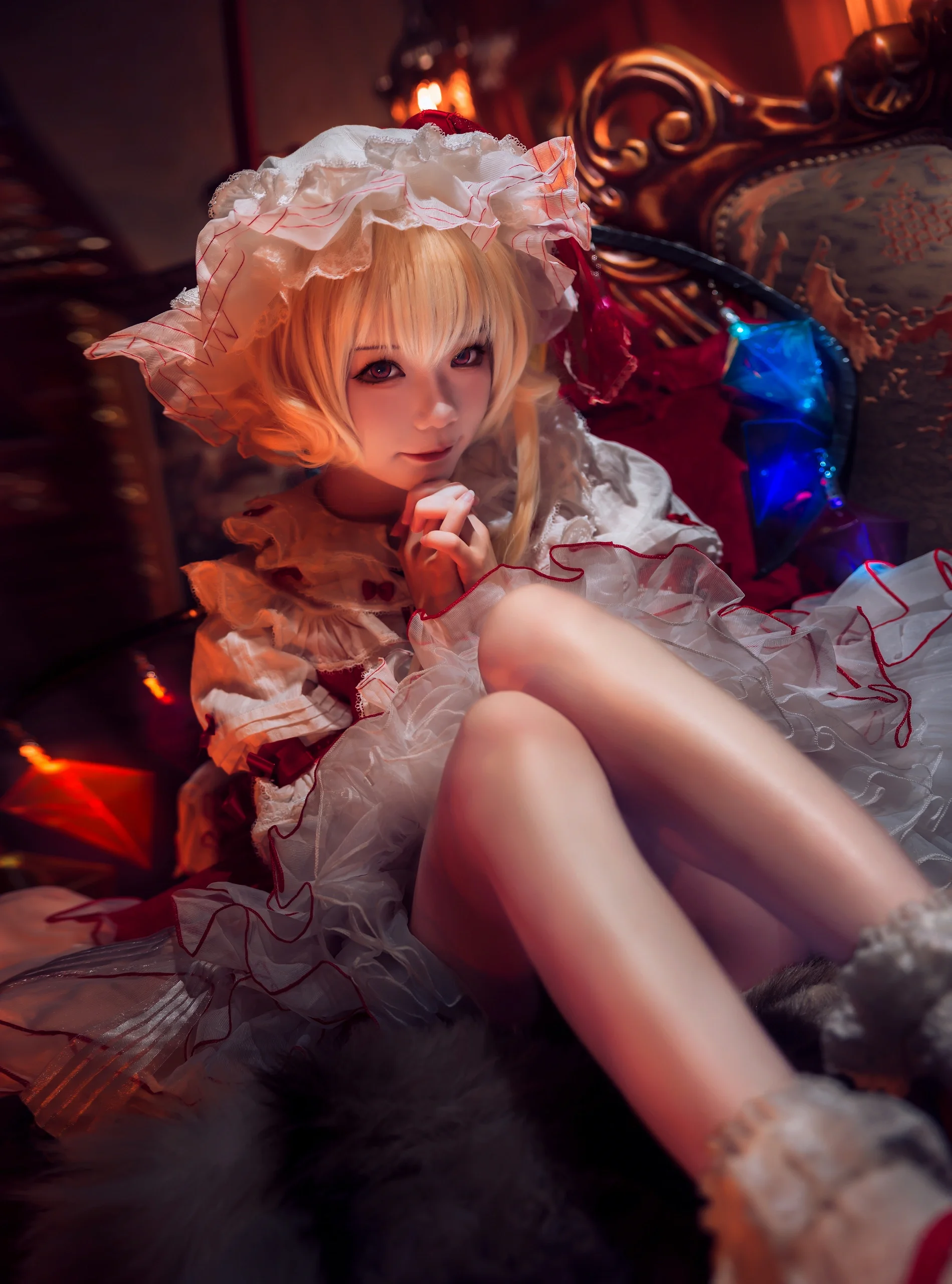 【芙蘭朵露cos】紅魔館的暗夜，吸血鬼妹妹的私密時刻 - 第 2 張
