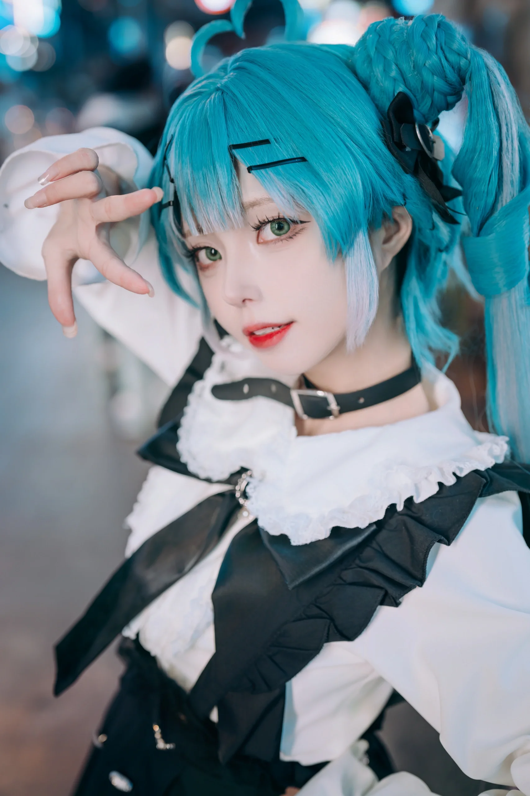 【初音未來cos】VOCALOID初音的街頭夜行，盡顯地雷系風采 - 第 2 張