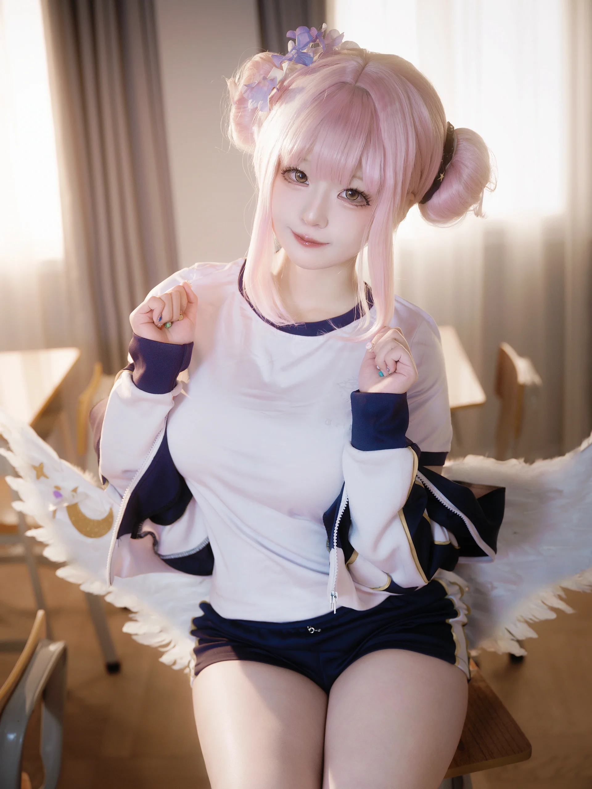 [Nanjing Aqua City Cosmate Studio: Classroom Scene Sportswear Anime-style photo set Record]