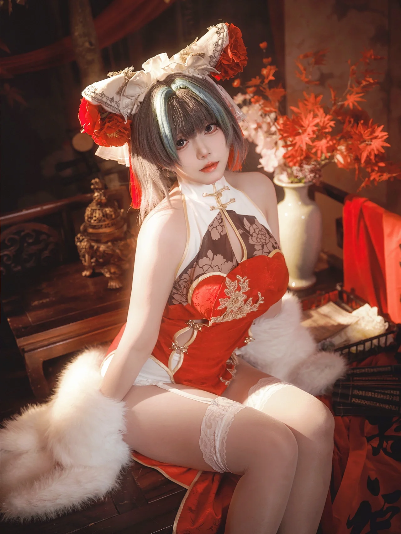 【柴郡cos】碧蓝航线的新春贺图，招财猫猫来啦 - 第 7 张