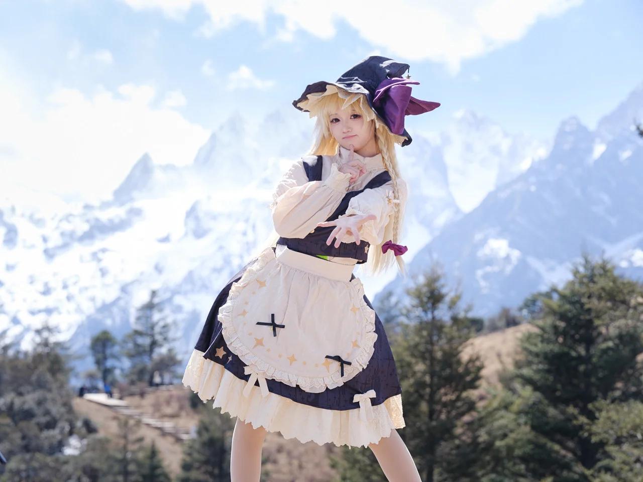 【魔理沙cos】在玉龙雪山四千米海拔完成东方project外景 - 第 12 张