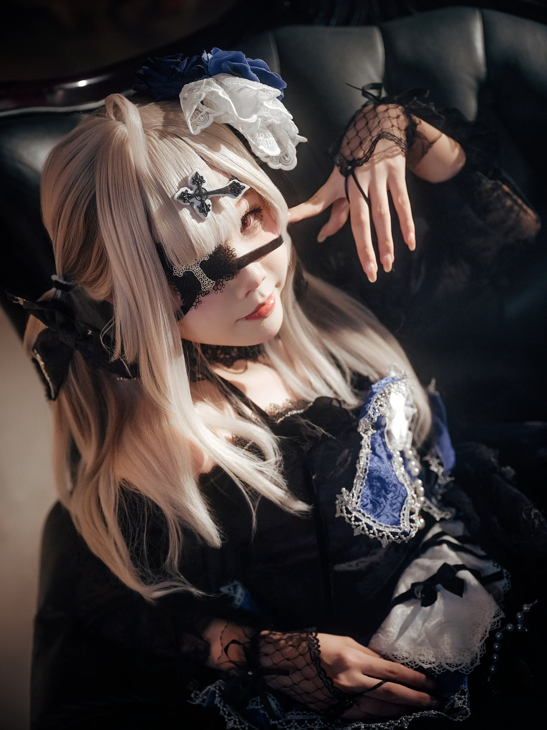【健屋花那cos】彩虹社的哥特少女，在古董房间的暗黑试炼 - 第 3 张