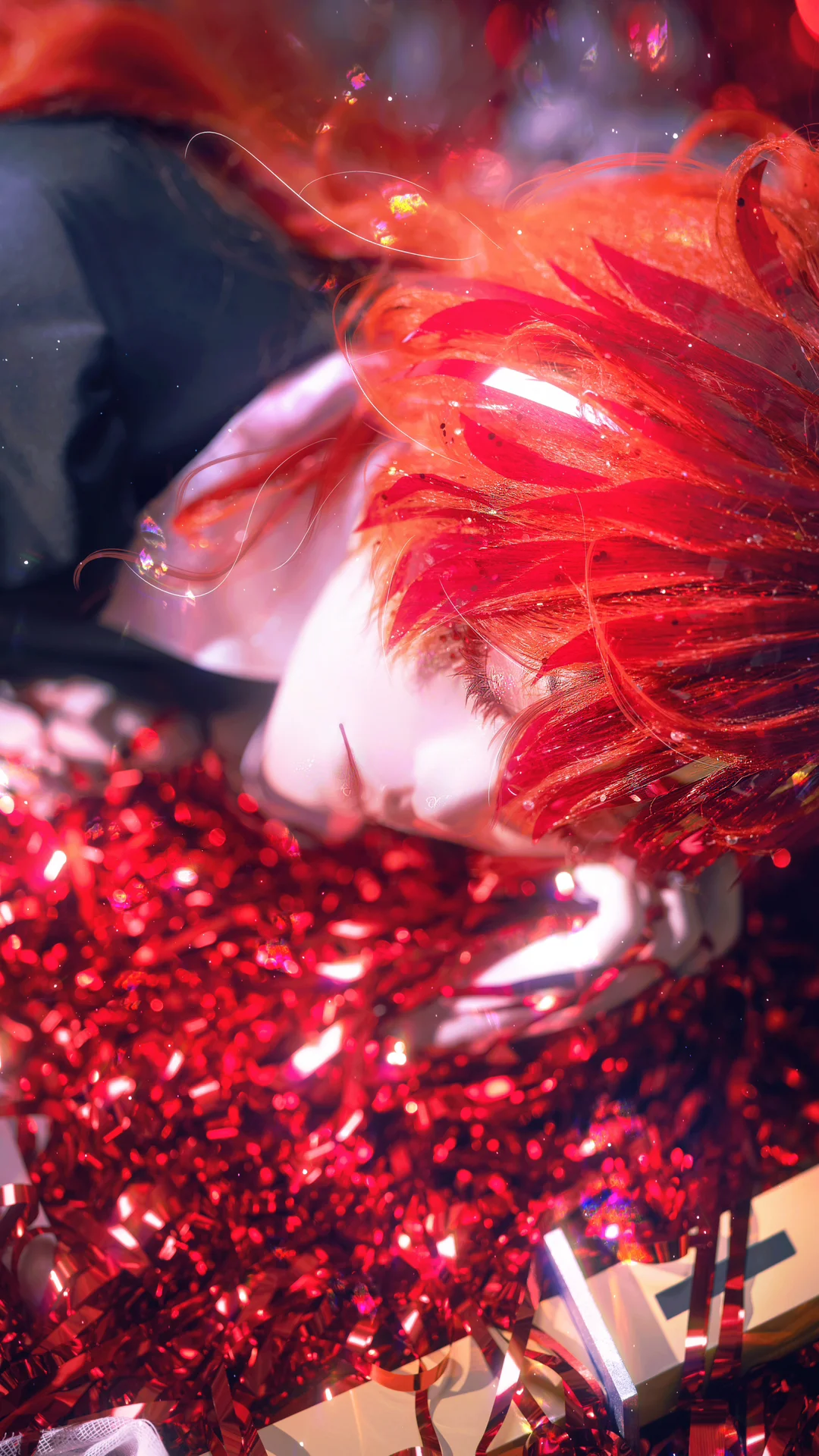 【Padparadscha cosplay】The Brilliant Crimson Beauty of Land of the Lustrous, Gem People Between Light and Shadow - Image 1