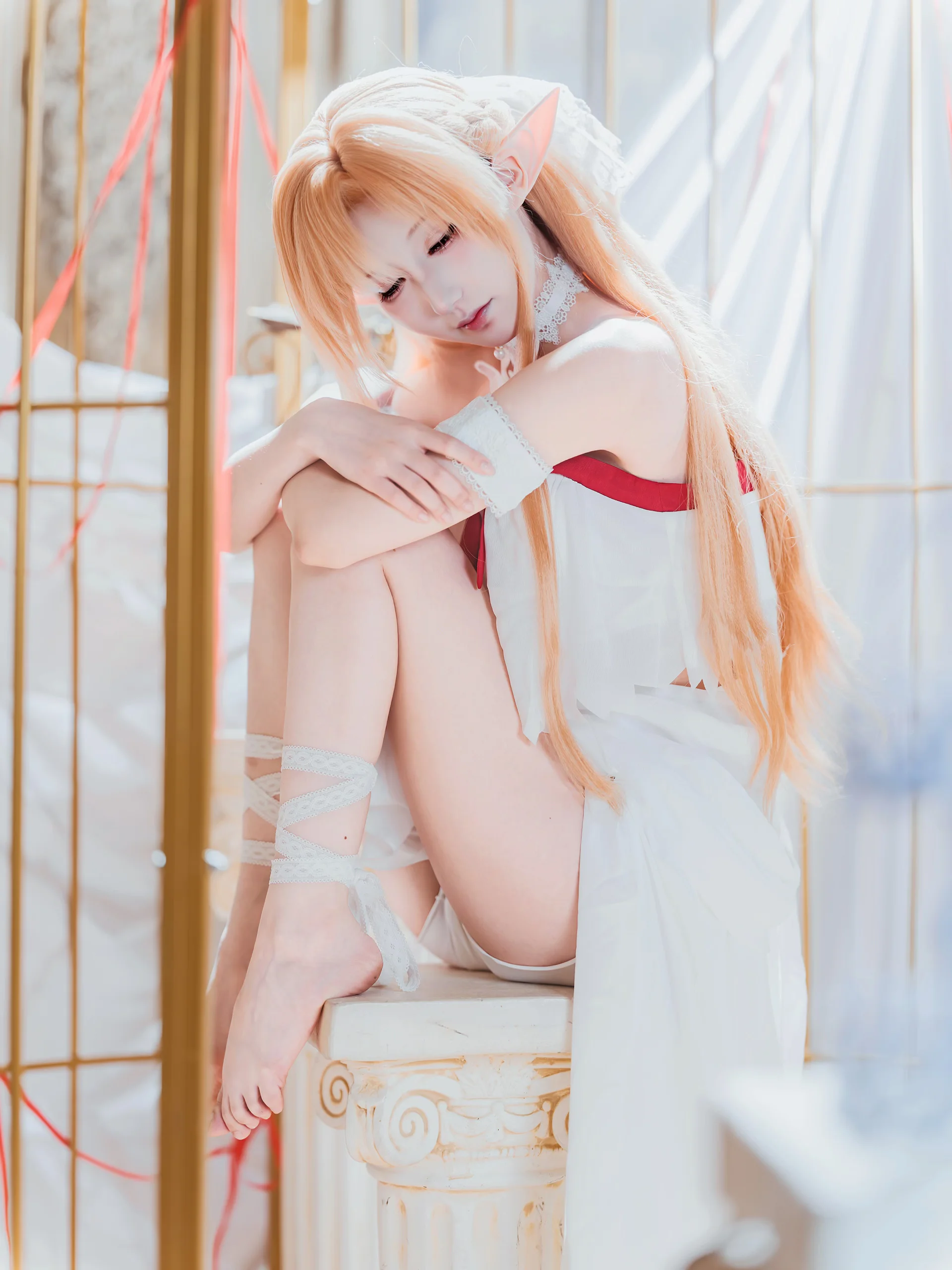 【亚丝娜cos】刀剑神域精灵形态的纯净质感 - 第 1 张