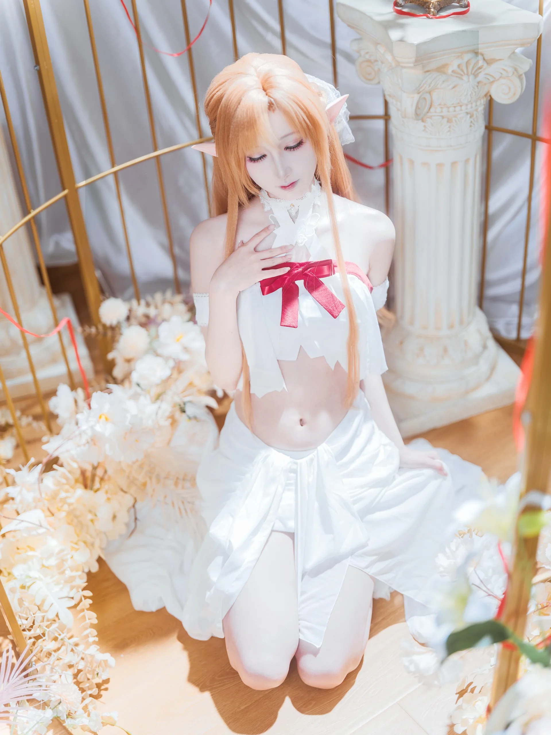 【亚丝娜cos】刀剑神域精灵形态的纯净质感 - 第 3 张