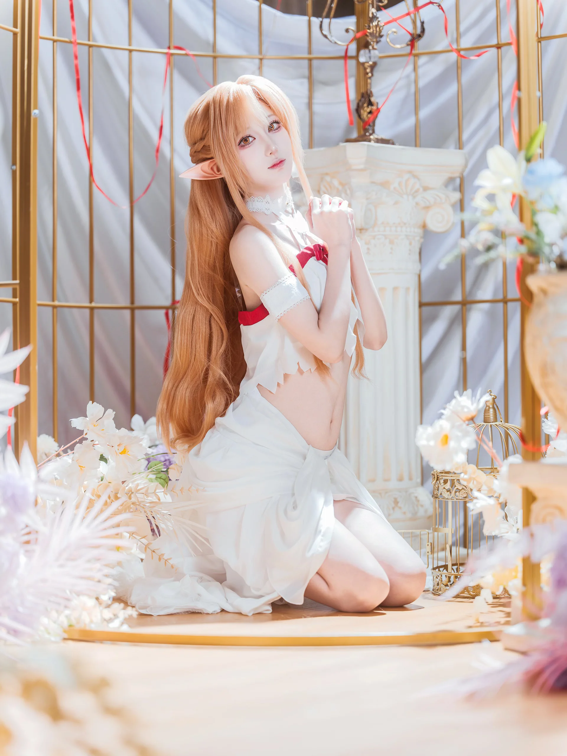 【亚丝娜cos】刀剑神域精灵形态的纯净质感 - 第 4 张