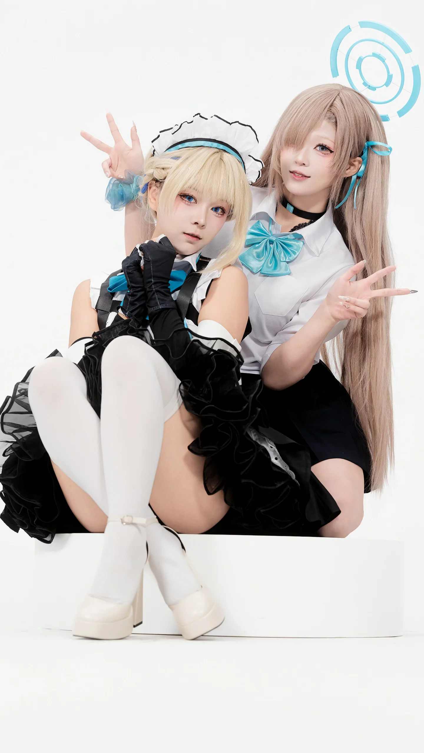 科技感十足的二次元女仆风双人Cosplay - 第 10 张