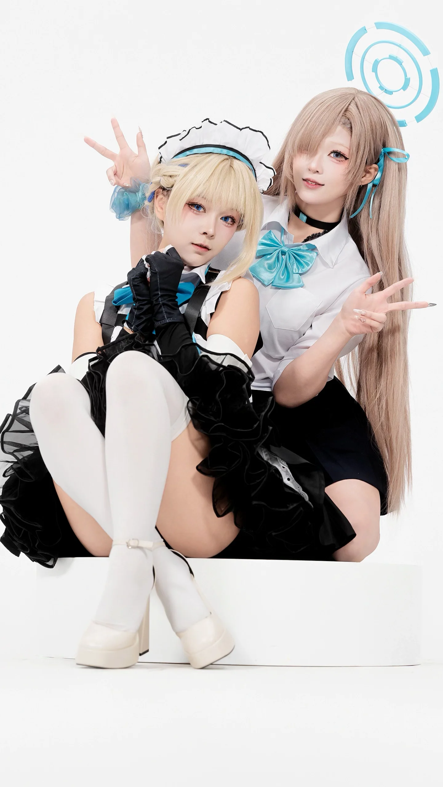 科技感十足的二次元女仆风双人Cosplay - 第 12 张