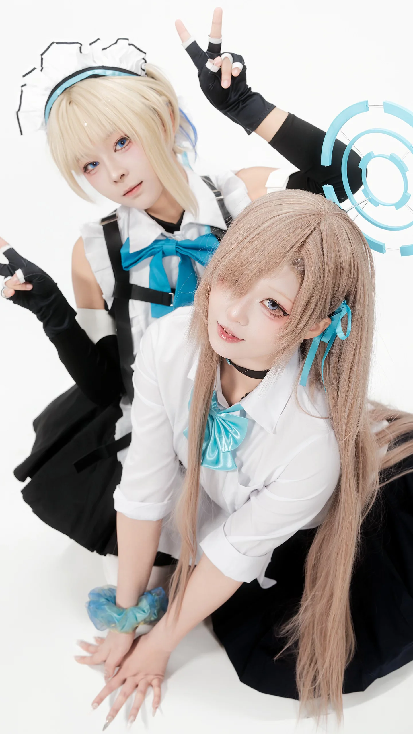 科技感十足的二次元女仆风双人Cosplay - 第 3 张