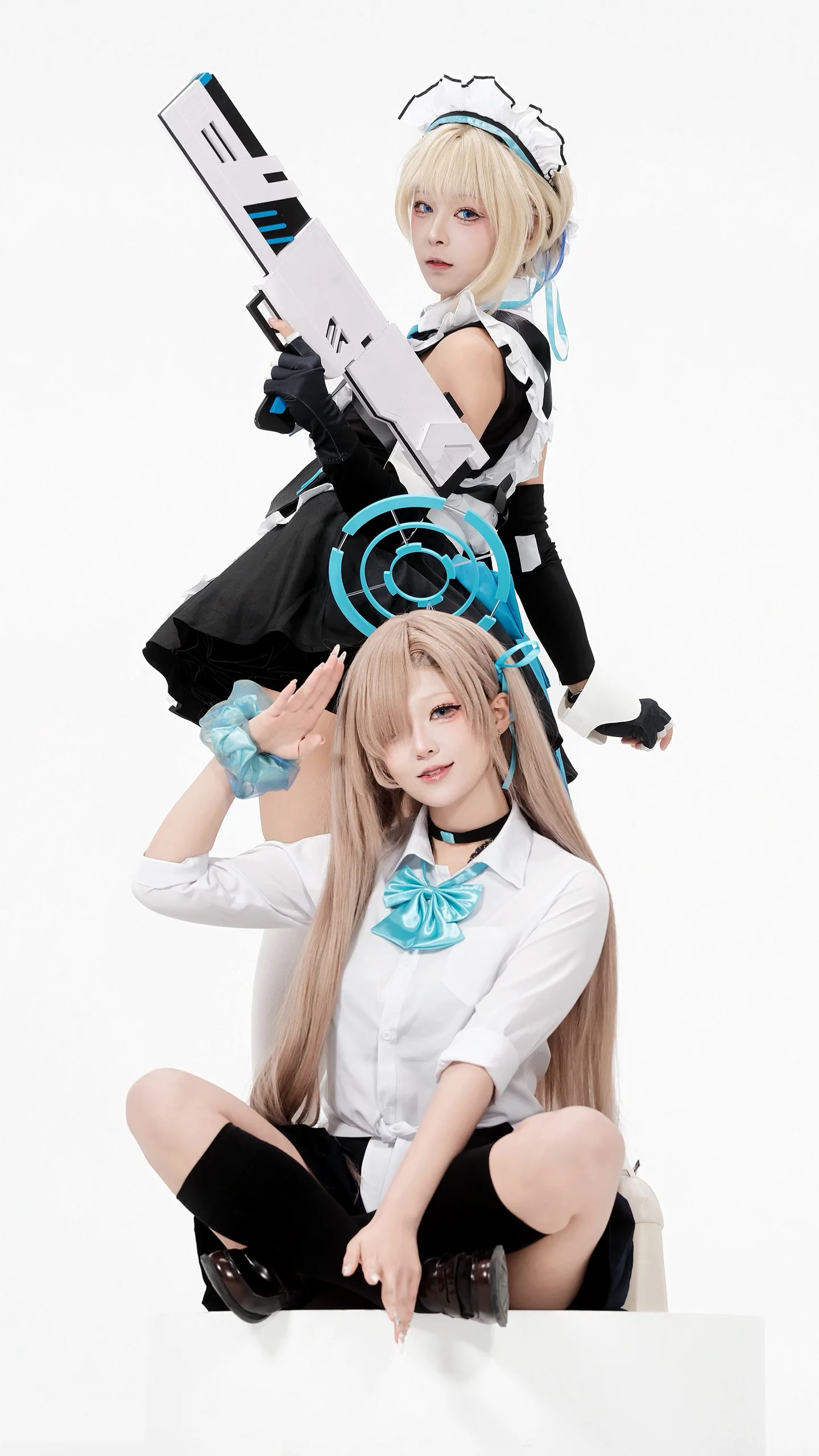 科技感十足的二次元女仆风双人Cosplay - 第 8 张