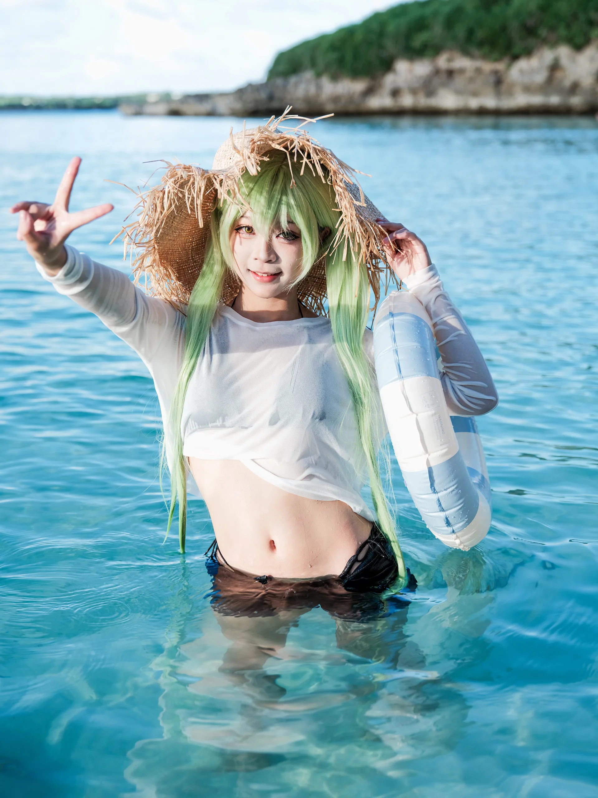 夏日海邊水著cosplay，尋找清涼的藍 - 第 1 張