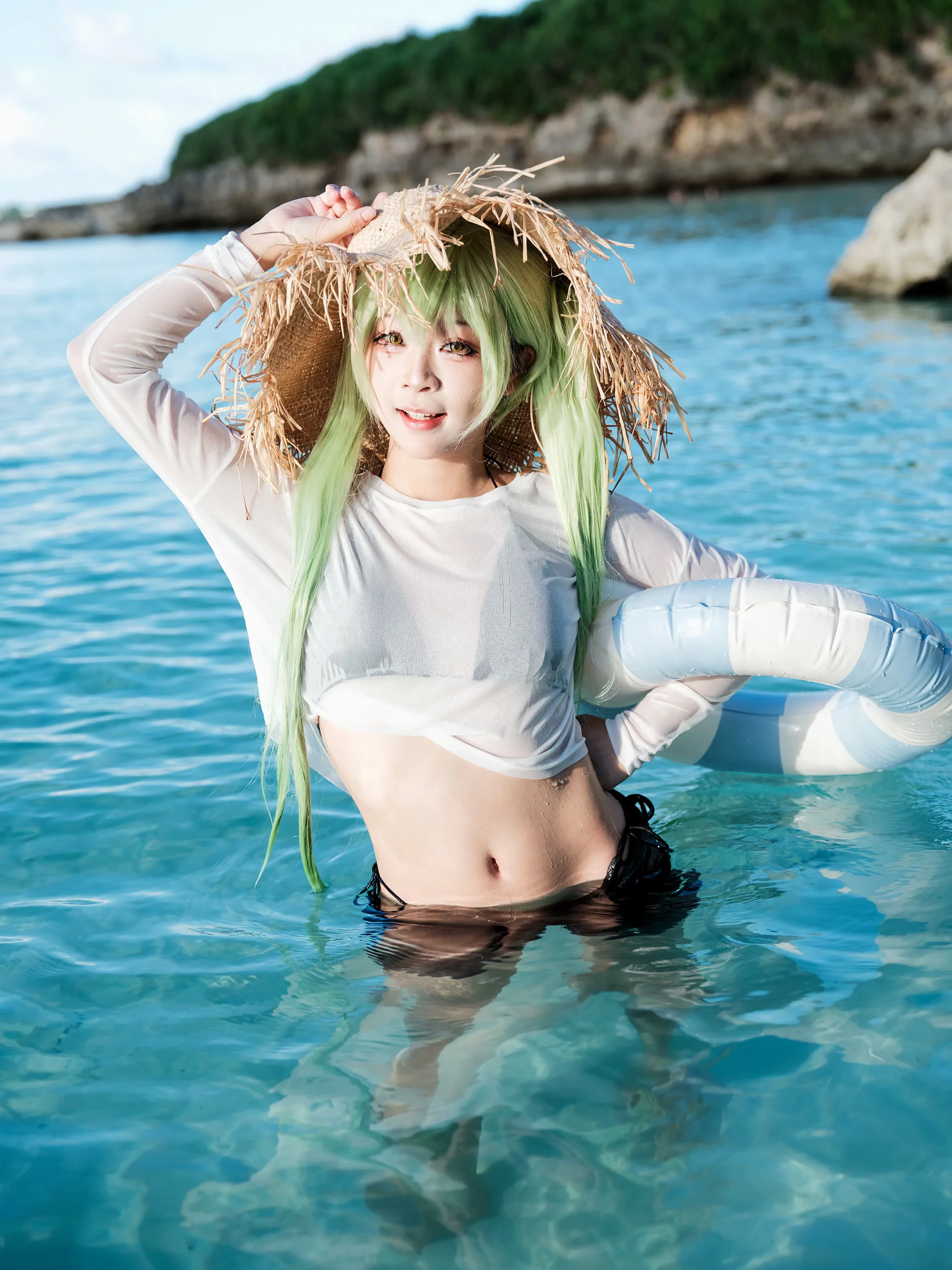 夏日海邊水著cosplay，尋找清涼的藍 - 第 3 張