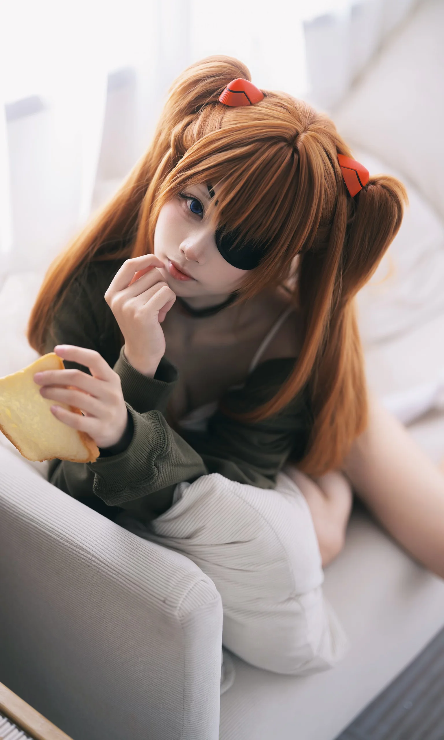 【明日香cos】EVA福音战士，窗边的午间慵懒日常 - 第 5 张