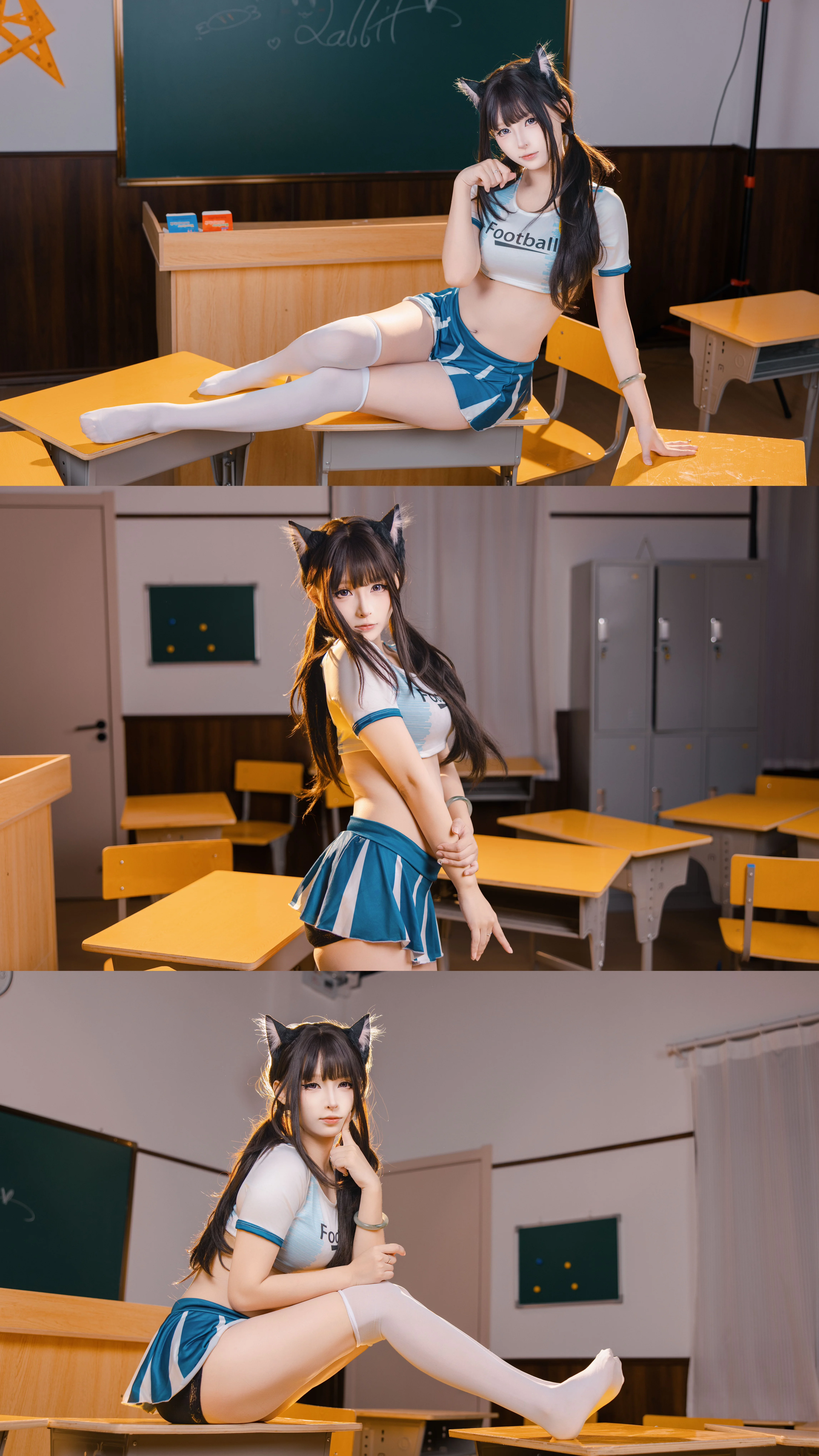 [Soccer Cat-Girl in the Classroom] Japanese Fresh Style Campus Vibe - Image 3
